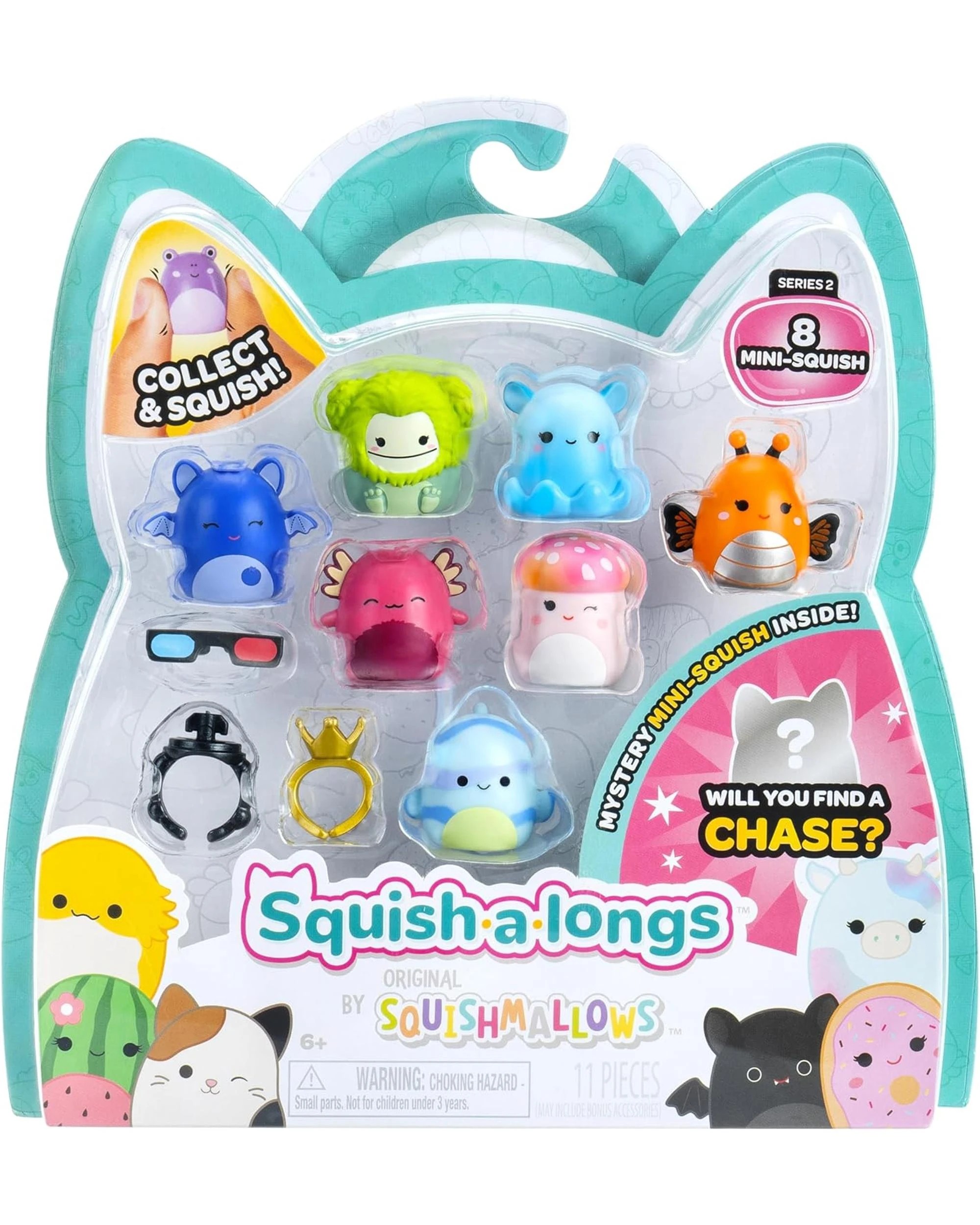 1 Squishmallows Squish-A-Longs Series 2 8 Pack - Mony, 1 of 9