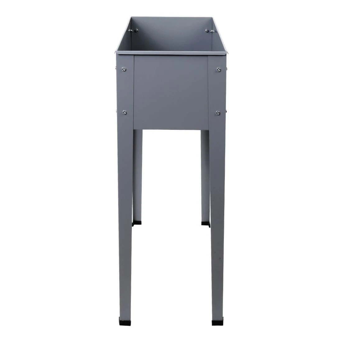 3 Green Fingers Garden Bed Elevated 100X80X30cm Planter Box Container Galvanised - Grey, 3 of 7
