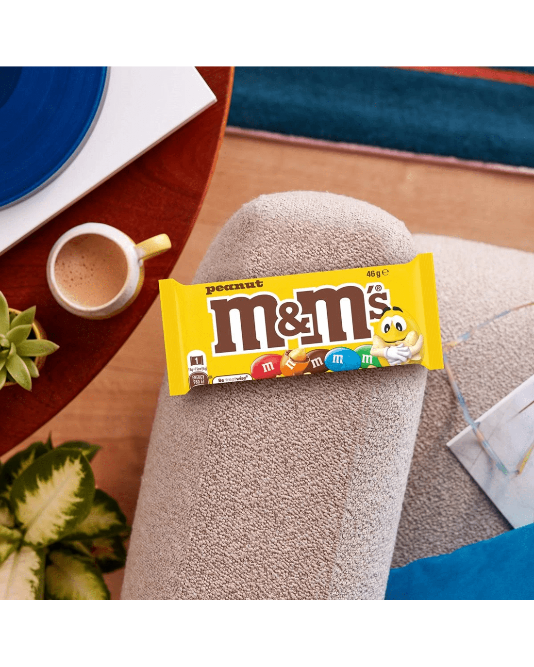 4 M&M's Peanut Milk Chocolate Singles Bag 46g, 4 of 6