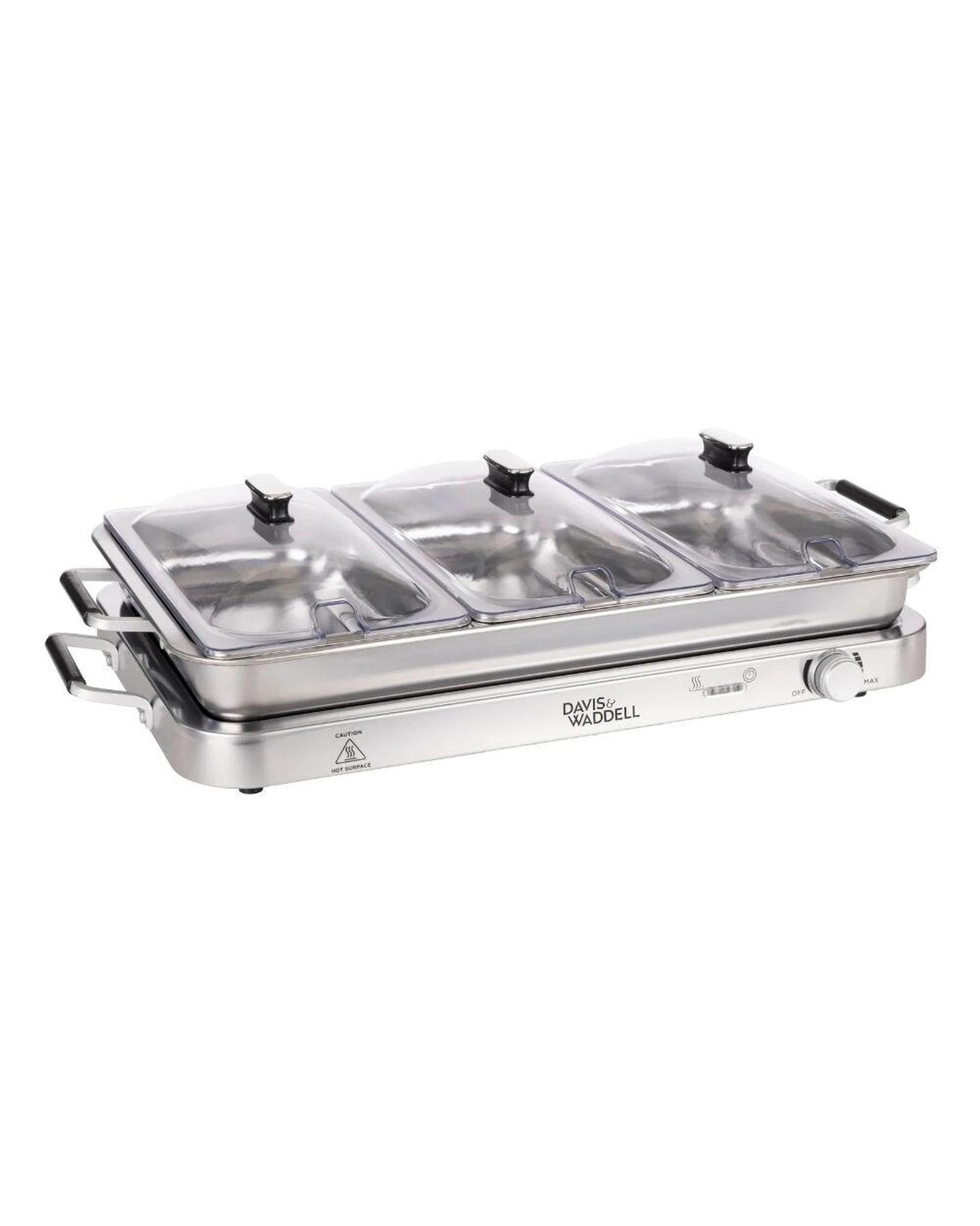 1 Davis & Waddell 3 in 1 Bain Marie & Warming Tray Stainless Steel 66x36x17cm, 1 of 7