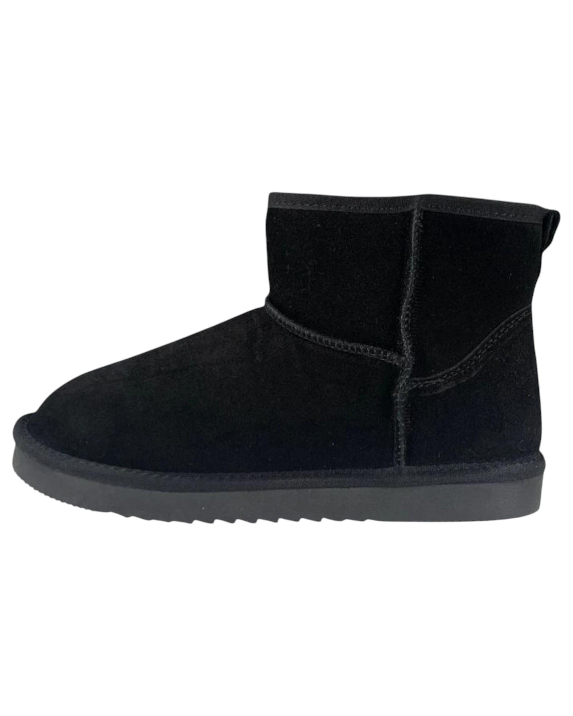 7 Grosby Mens Juneau Black Boot Slippers Casual Slip On Shoes BLACK, 7 of 7
