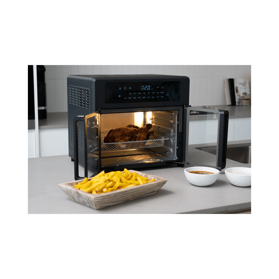 2 Healthy Choice 25L Air Fryer Convection Oven with 360 Cooking & French Doors, 2 of 6