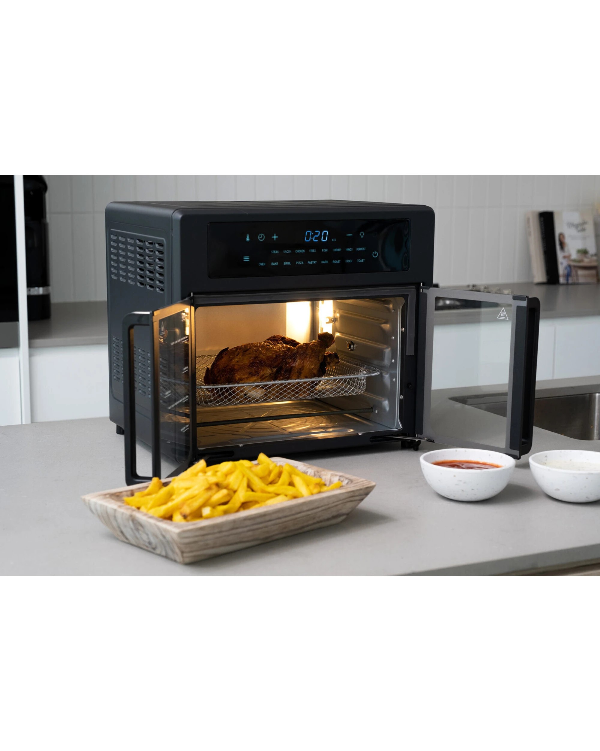 2 Healthy Choice 25l Air Fryer Convection Oven With 360 Cooking & French Doors, 2 of 6
