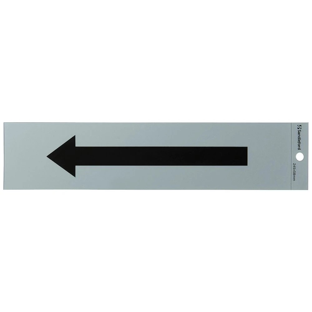 1 Sandleford Arrow Symbol Self Adhesive Sign 245 x 58mm, 1 of 1