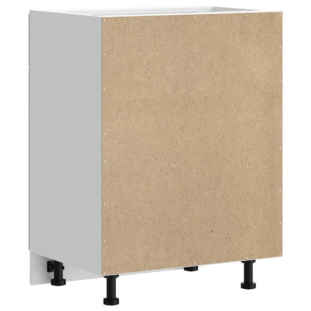 6 vidaXL Wooden Dishwasher Panel Adjustable Feet - White, 6 of 9