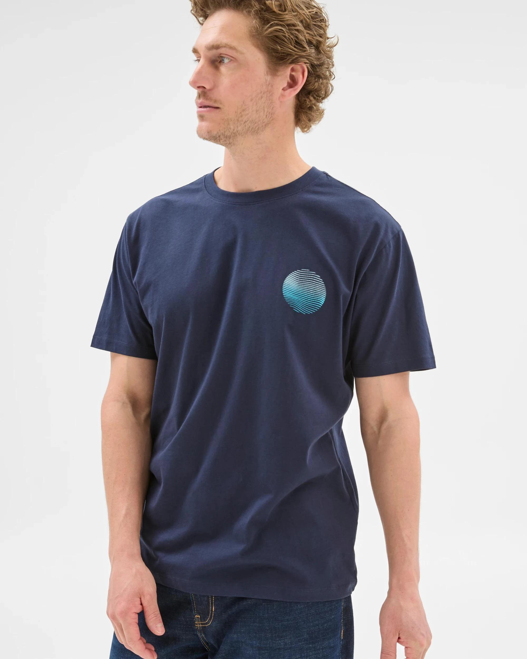 3 Target Australian Cotton Currents Print T-Shirt NAVY, 3 of 6