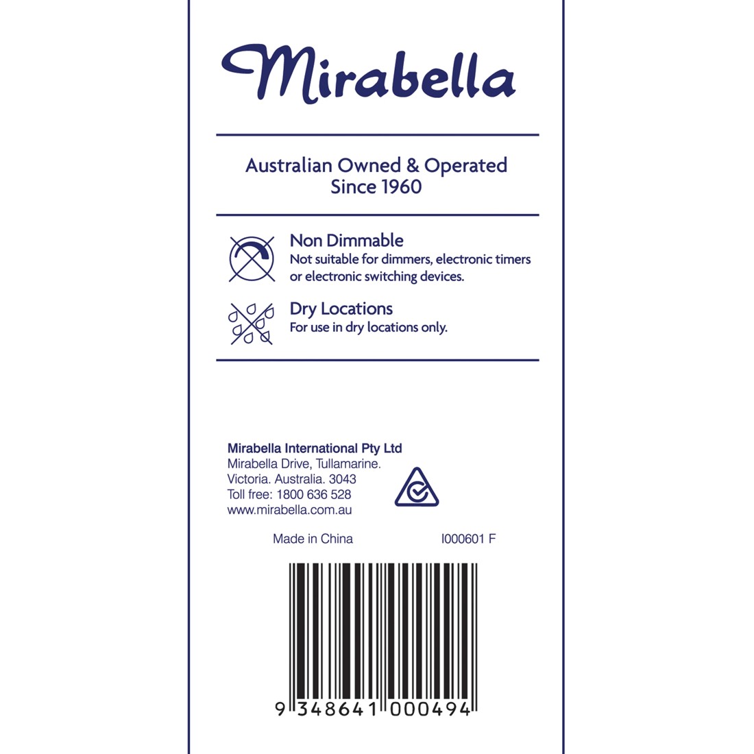 3 Mirabella LED GLS BC Warm White 9W, 3 of 6