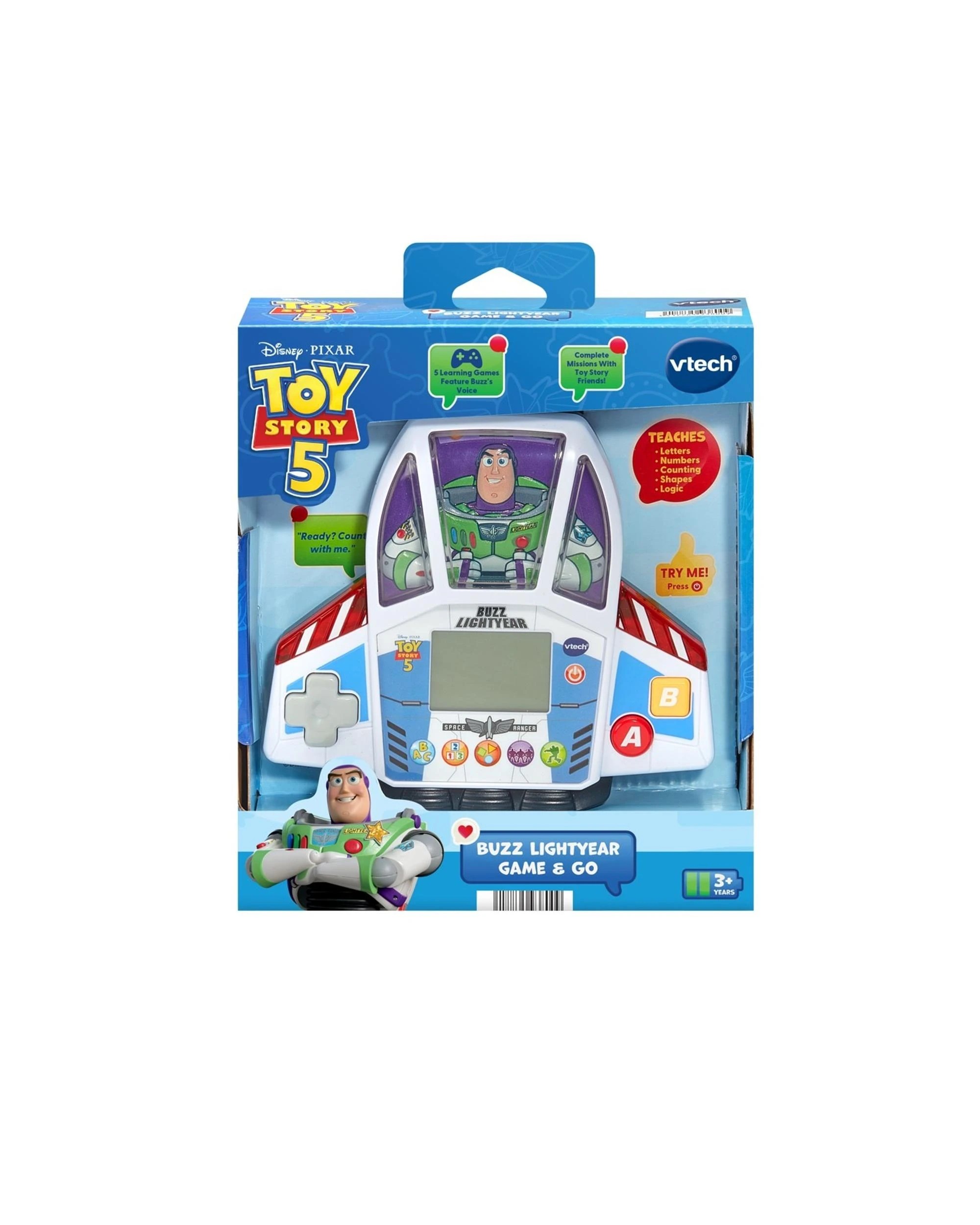 1 Vtech Disney Pixar Toy Story 5 Buzz Lightyear Game and Go, 1 of 4