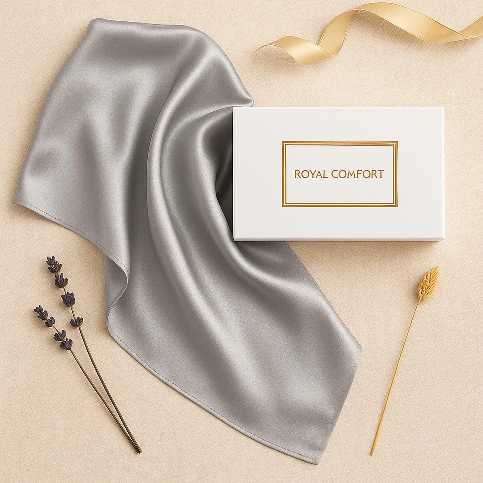 3 Royal Comfort Pure Silk Pillow Case 100% Mulberry Silk Hypoallergenic Pillowcase - Silver, 3 of 10