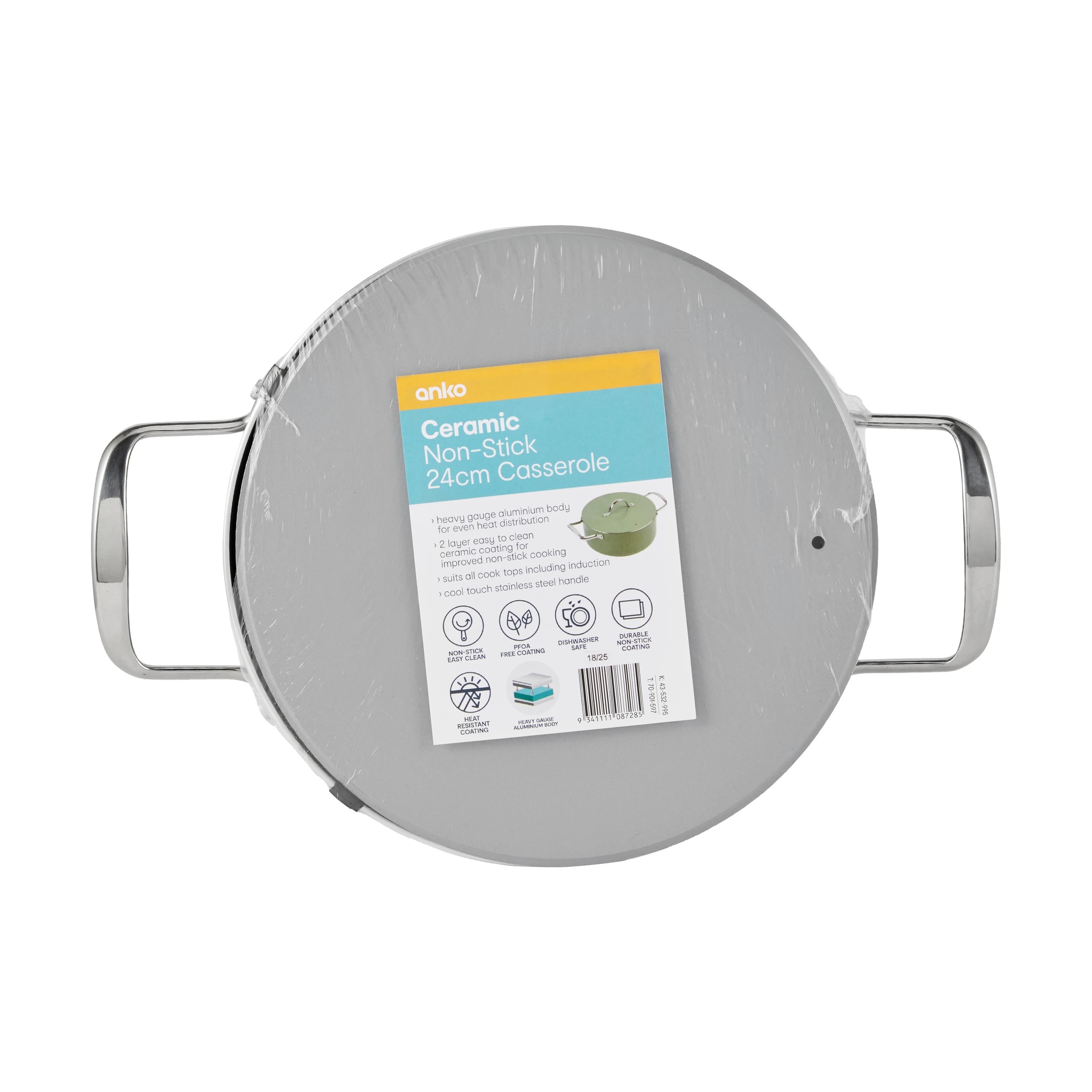 6 24cm Ceramic Non-Stick Casserole, 6 of 6
