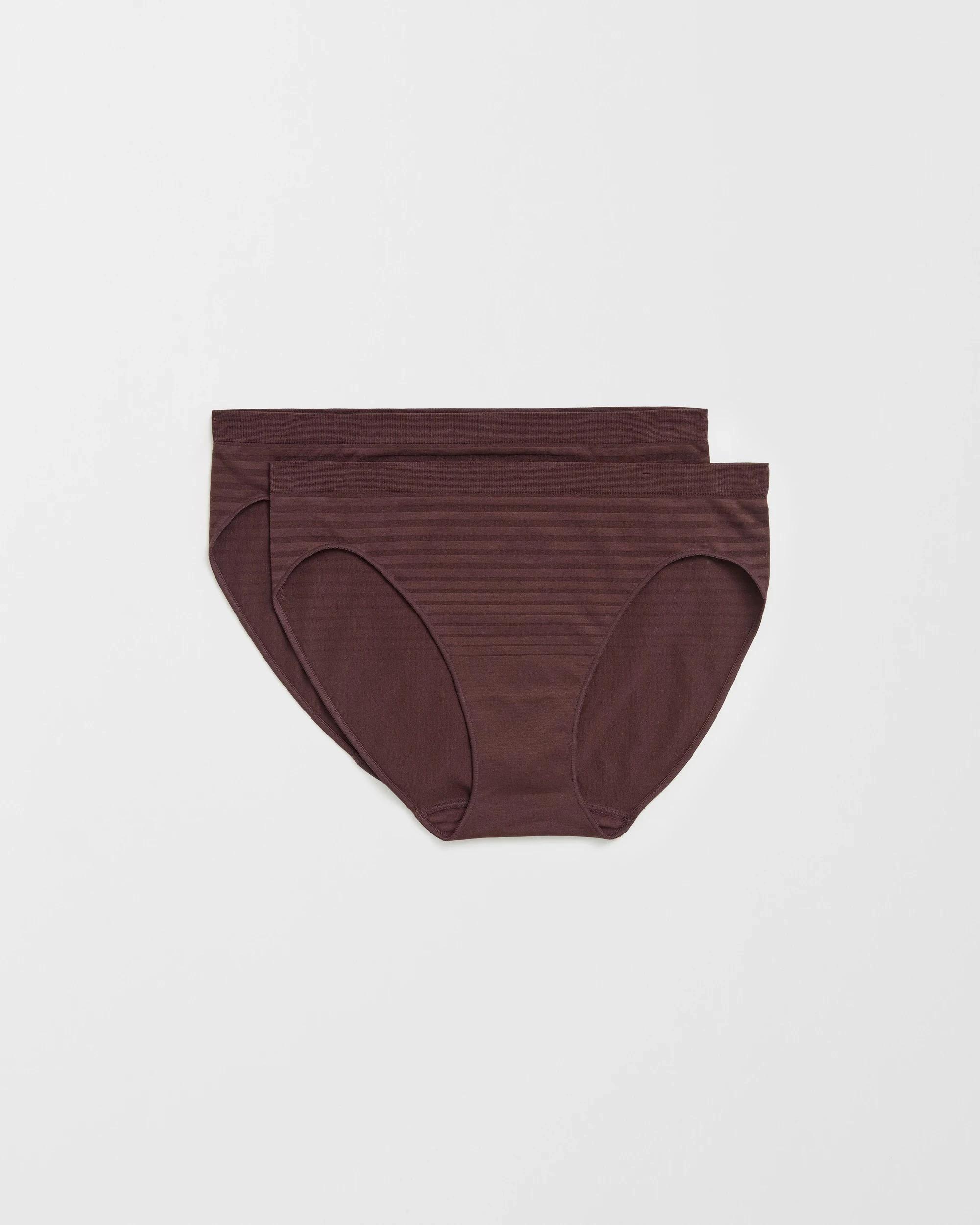 1 Target Womens Seamfree Matte and Shine Bikini Briefs 2 Pack BALSAM GREEN, 1 of 5