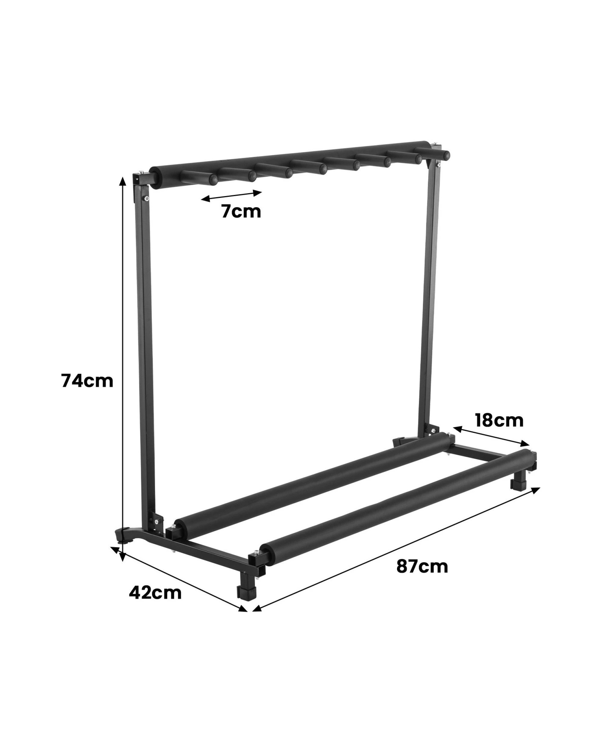 3 Karrera Steel Multi Guitar Stand for 7 Guitars, 3 of 4