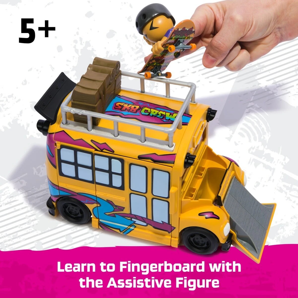 5 Tech Deck 2-in-1 Transforming Ultra Sk8 Bus Set, 5 of 10