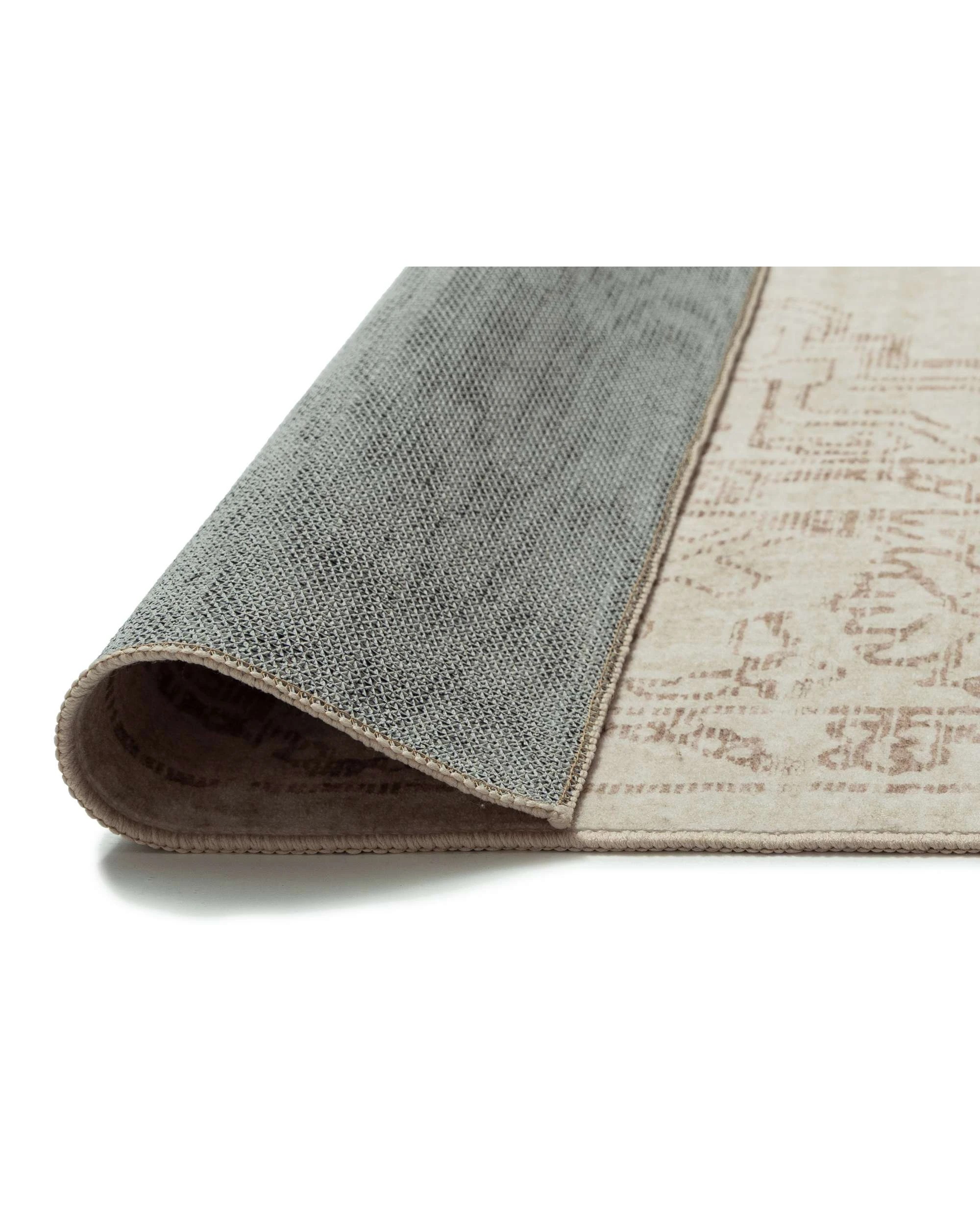 5 Loopsie Castile Traditional Floral Washable Rug-220cm x 150cm - Brown, 5 of 7