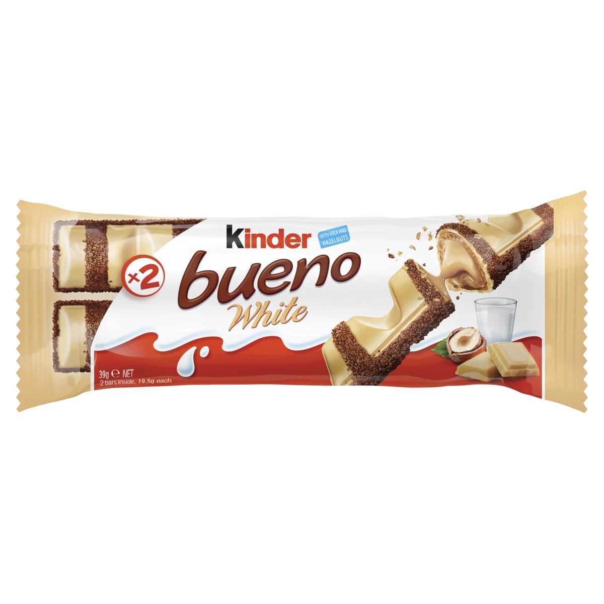 2 Kinder Bueno White Chocolate Bar 39g, 2 of 2