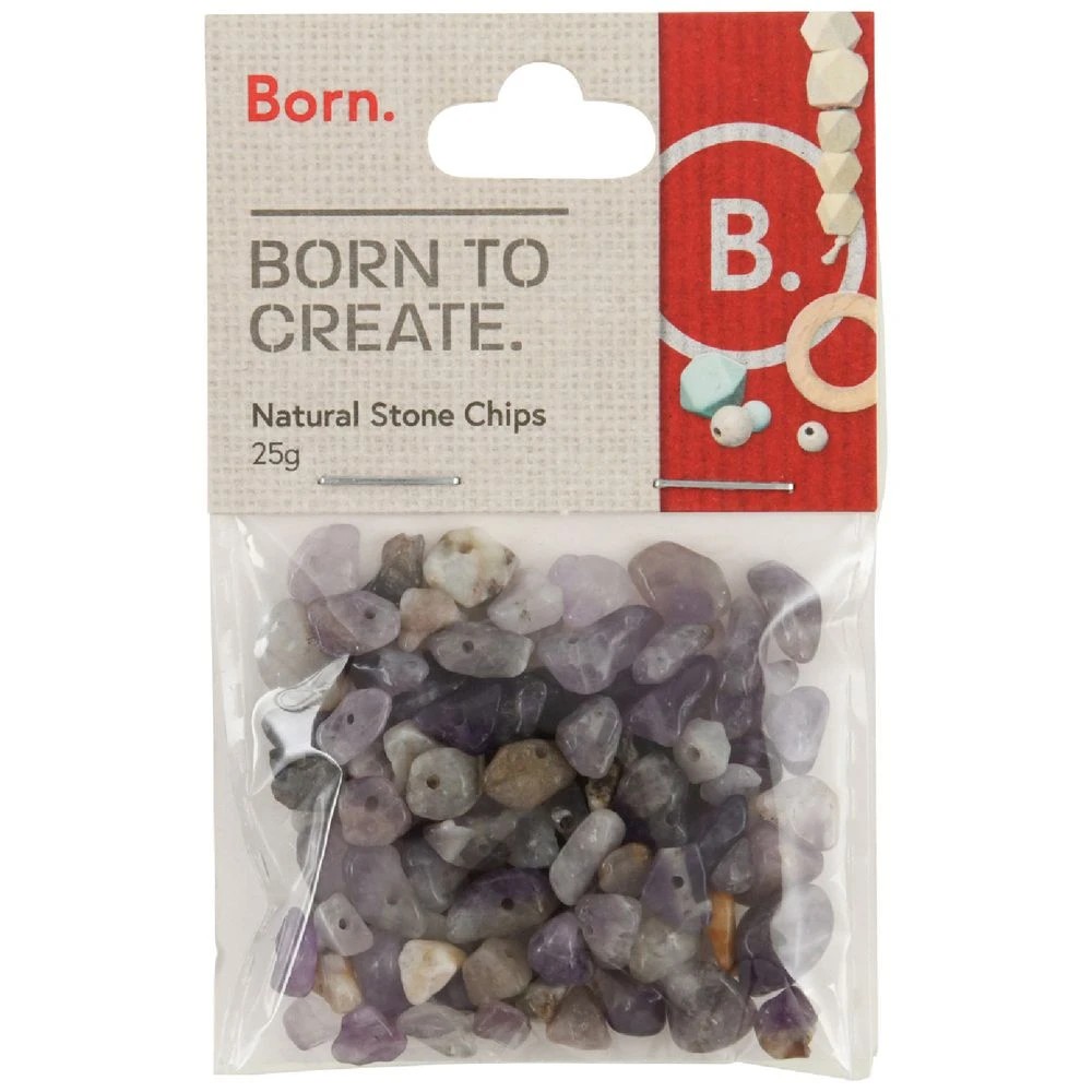 1 Born Stone Chips 25g Amethyst, 1 of 2
