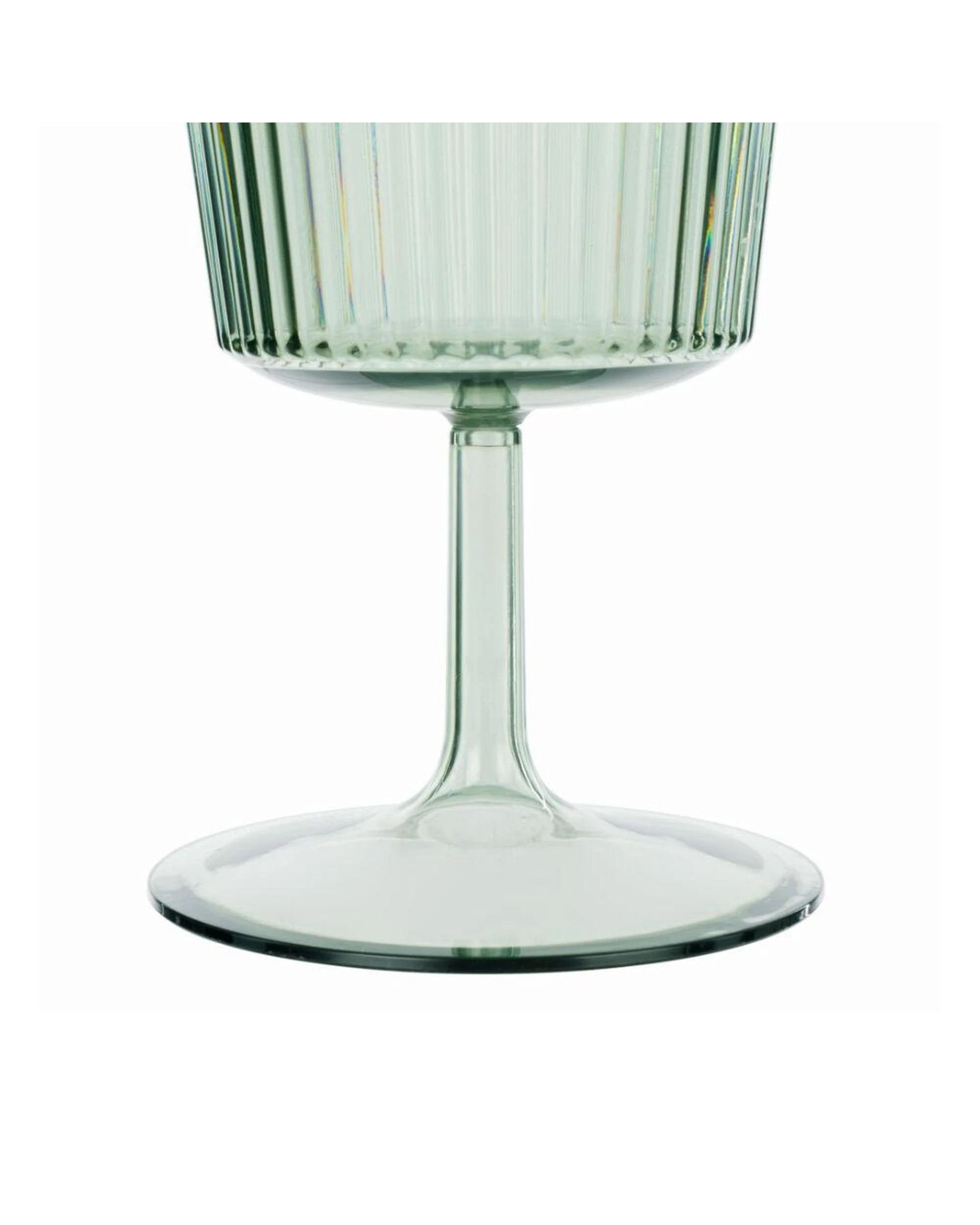 4 Davis & Waddell Saltara Plastic Wine Glasses 300ml Green Set of 4 - Green, 4 of 7