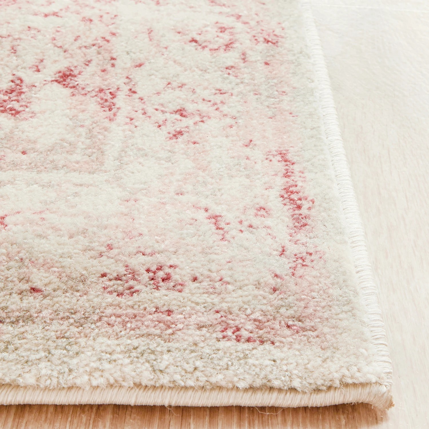 6 Common Ground Rugs Mason 702 400x80cm - Large Runner Power Loomed Pet Friendly Rug - Pink, 6 of 7