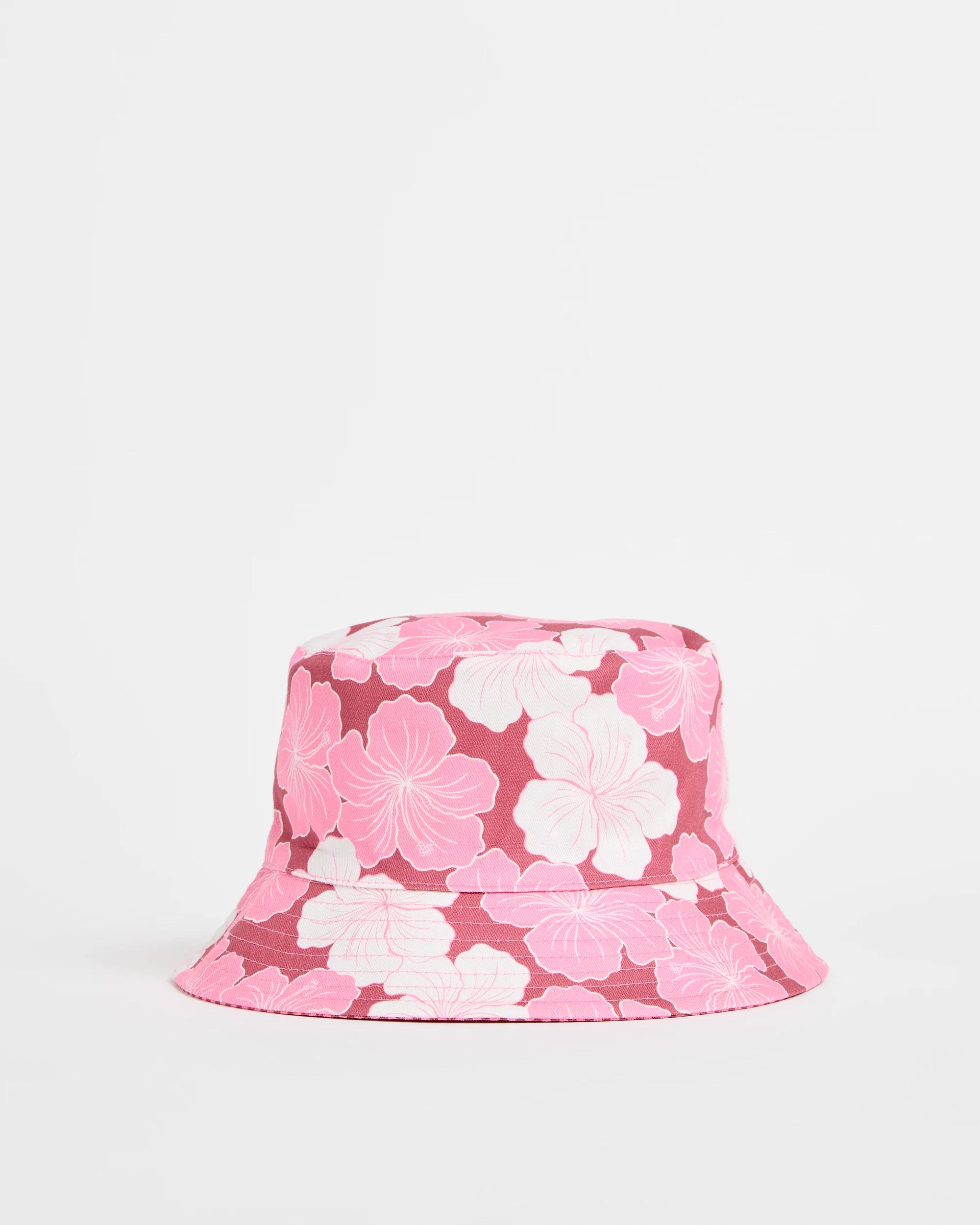 1 Target Kids Reversible Bucket Hat PINK HIBISCUS, 1 of 1