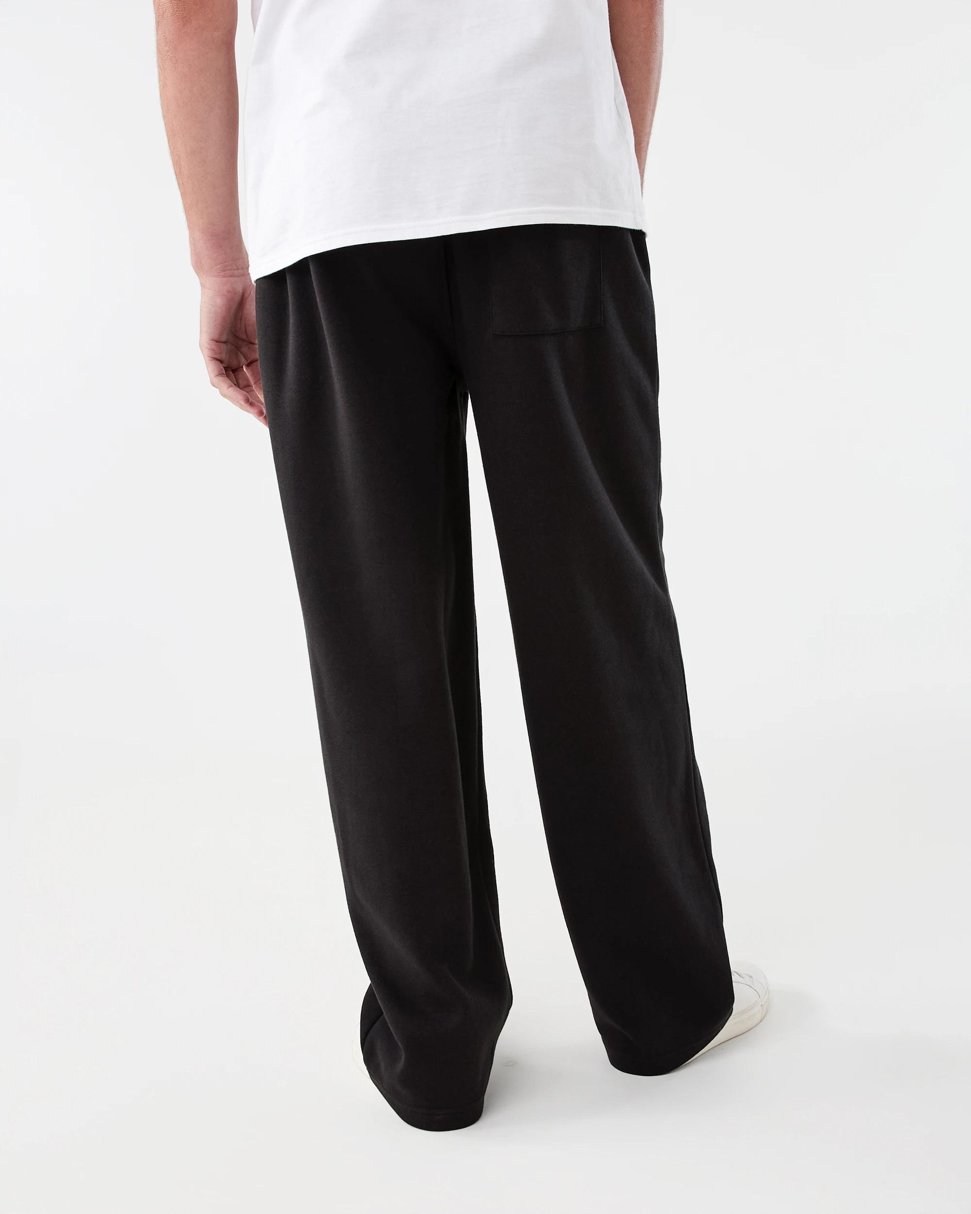 3 Interlock Open Leg Trackpants Black, 3 of 5