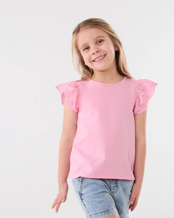 Broderie Frill Sleeve T-shirt