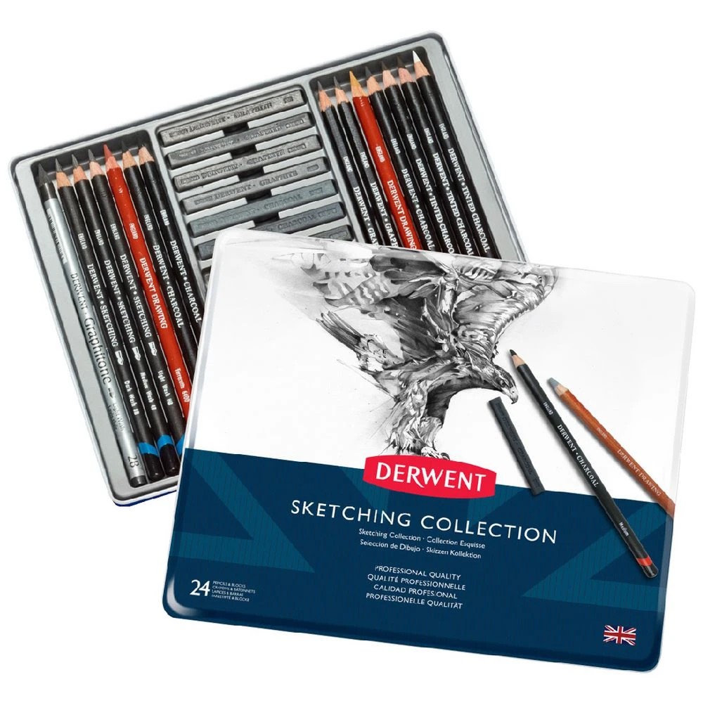 1 Derwent Sketching Collection Set 24 Pack, 1 of 3