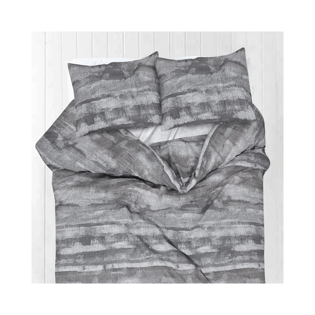 3 Amsons Eden 100% Cotton Quilt Cover Set with Extra Pillowcases - Grey &amp; Brown - Grey, 3 of 3
