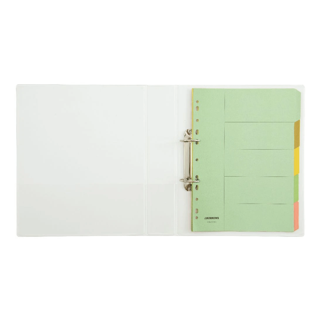 5 J.Burrows Insert Binder A4 2 D-Ring 38mm White, 5 of 6