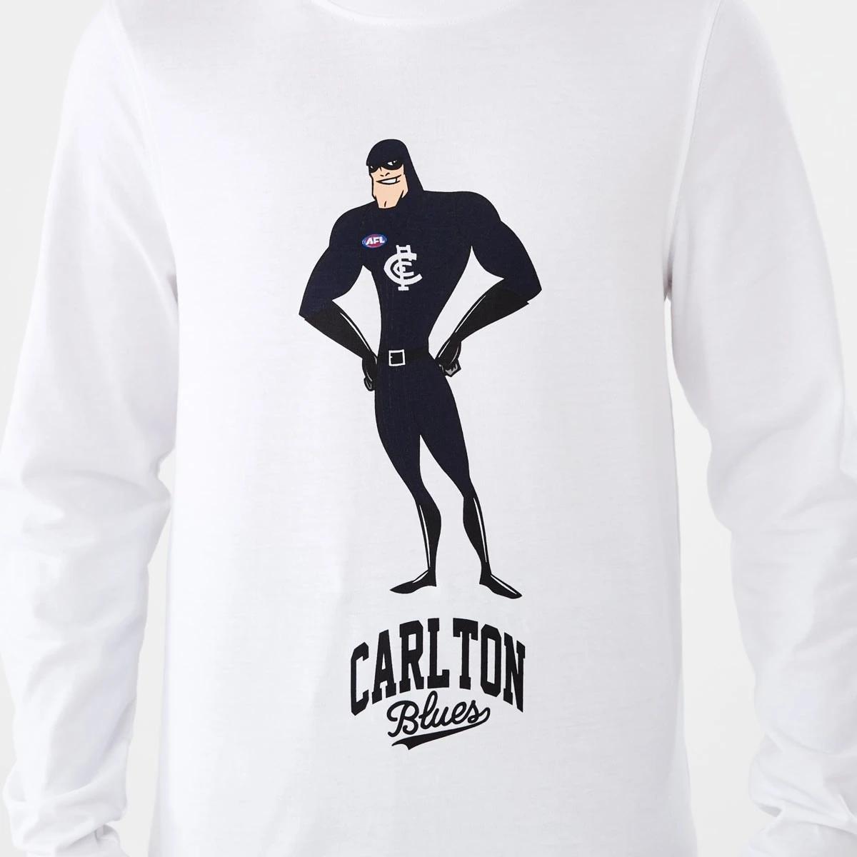 4 Official AFL Kids Pyjama Set Carlton, 4 of 9