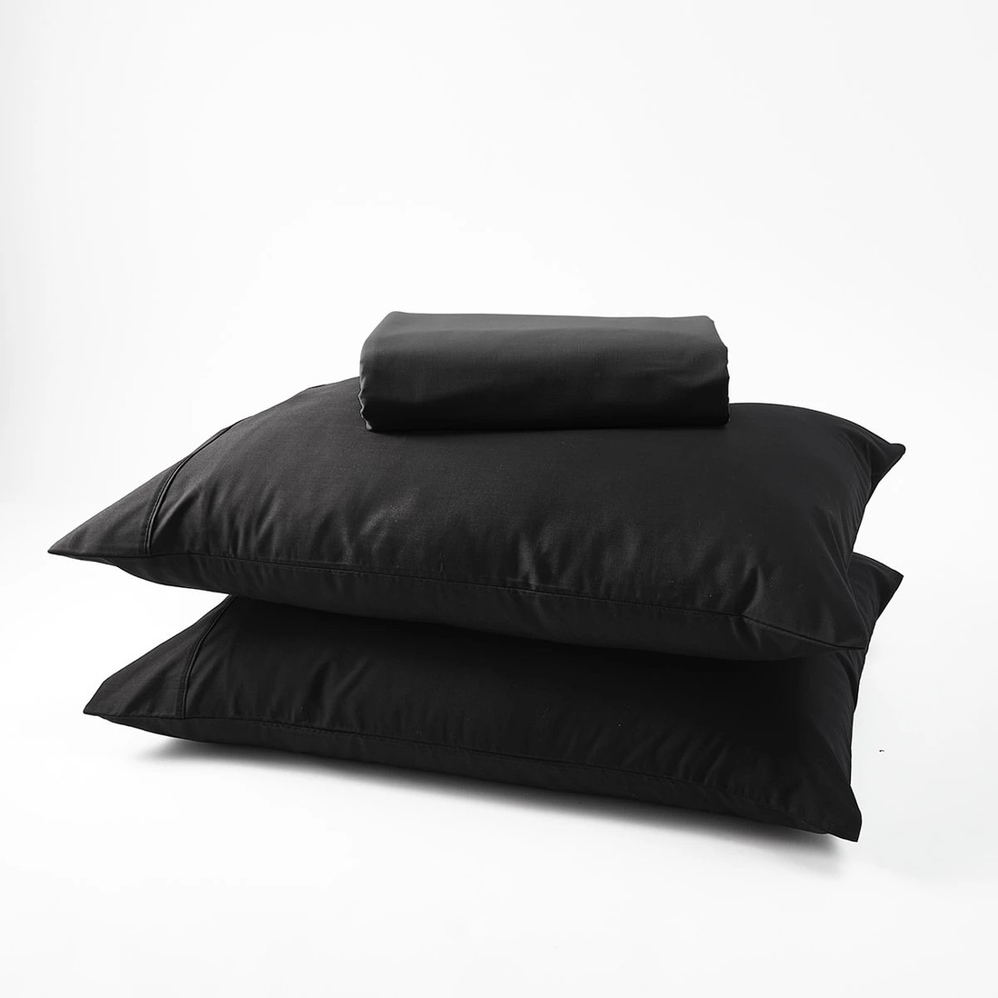 1 250 Thread Count Cotton Rich Sheet Set - Double Bed, Black, 1 of 7