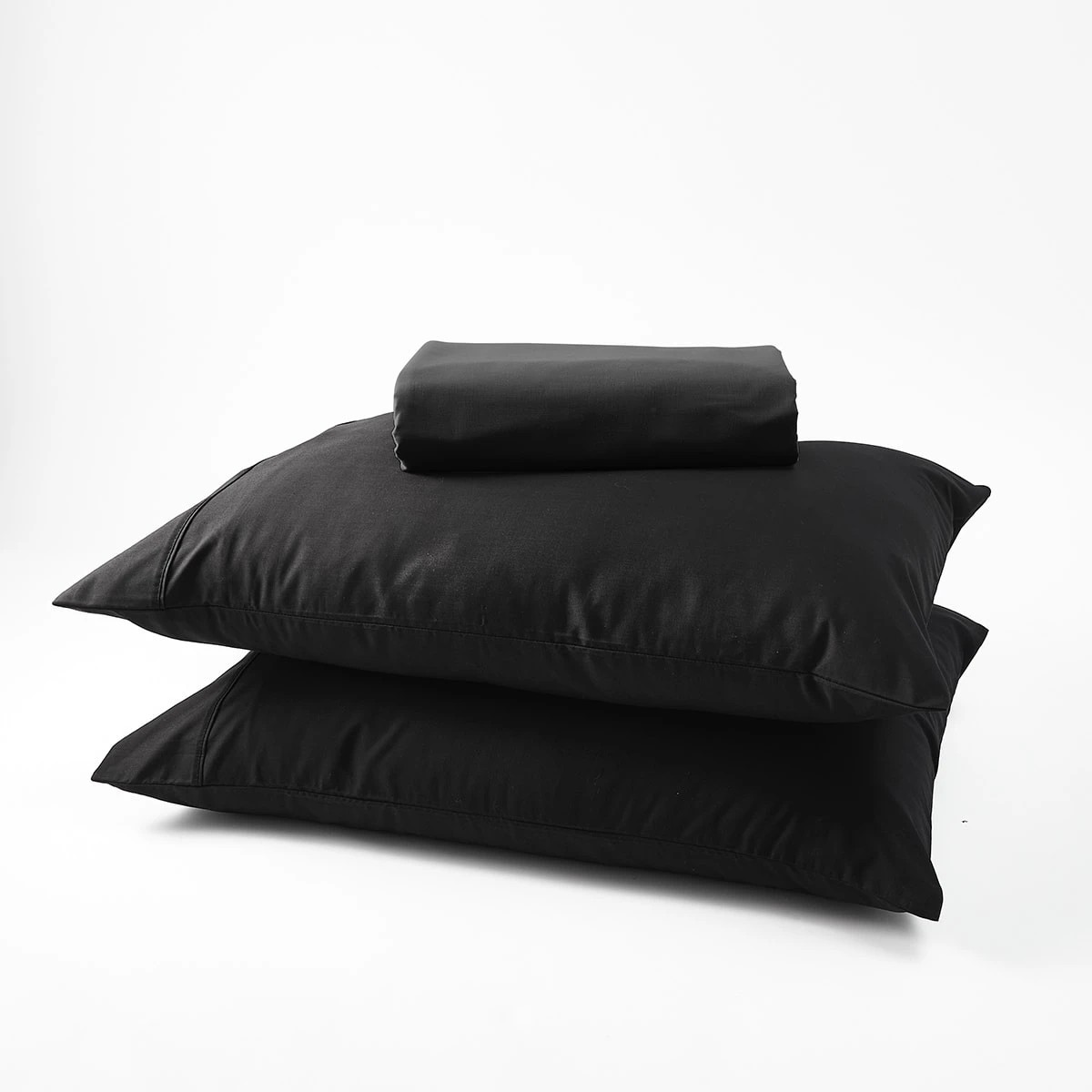 1 250 Thread Count Cotton Rich Sheet Set - Double Bed, Black, 1 of 8