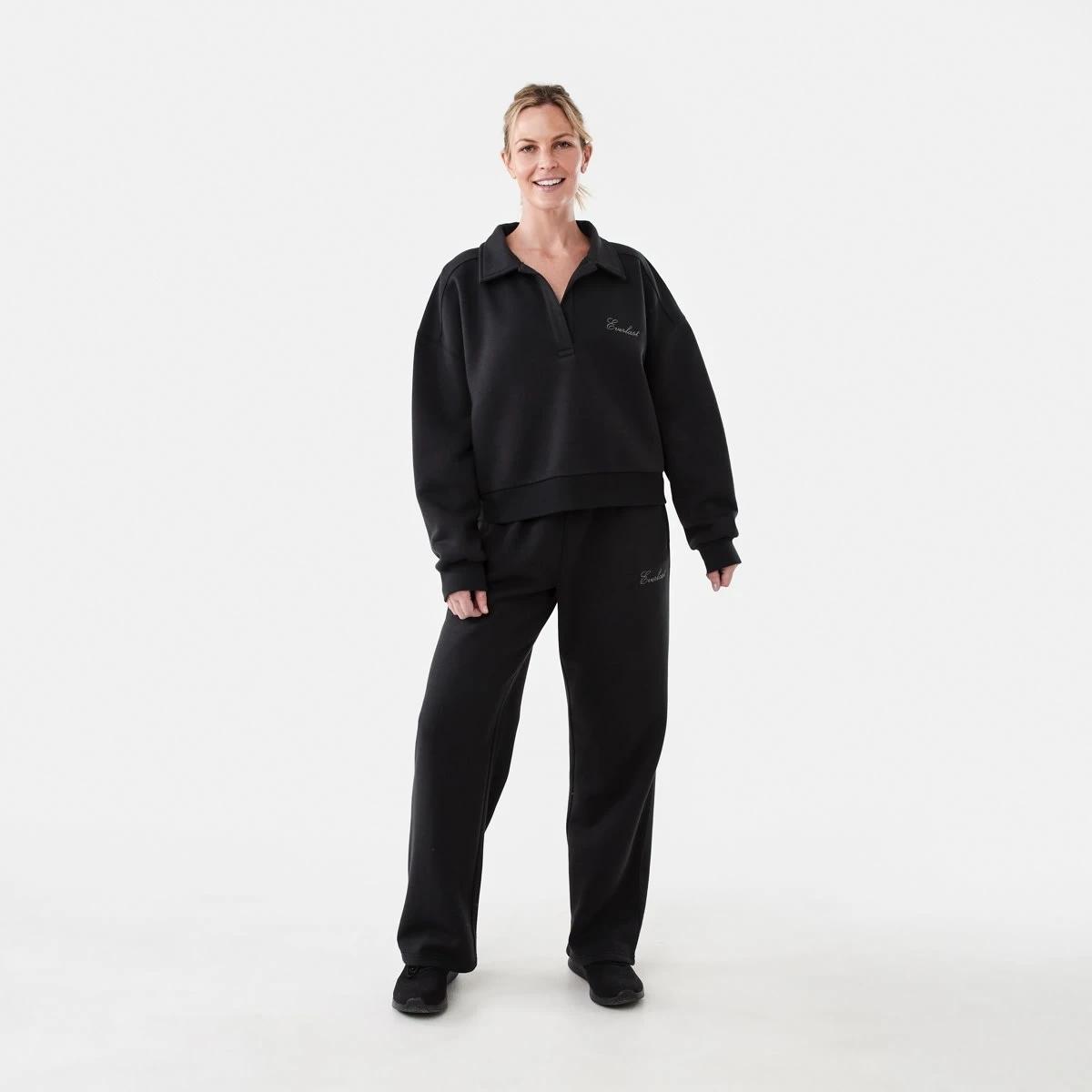 7 Everlast Womens Collared Sweatshirt Vint Black, 7 of 7