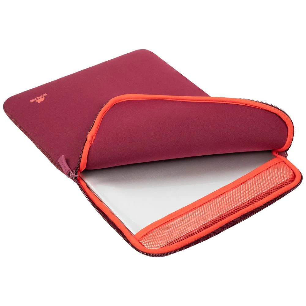 8 Rivacase Vertical 14" Laptop Sleeve Burgundy, 8 of 10