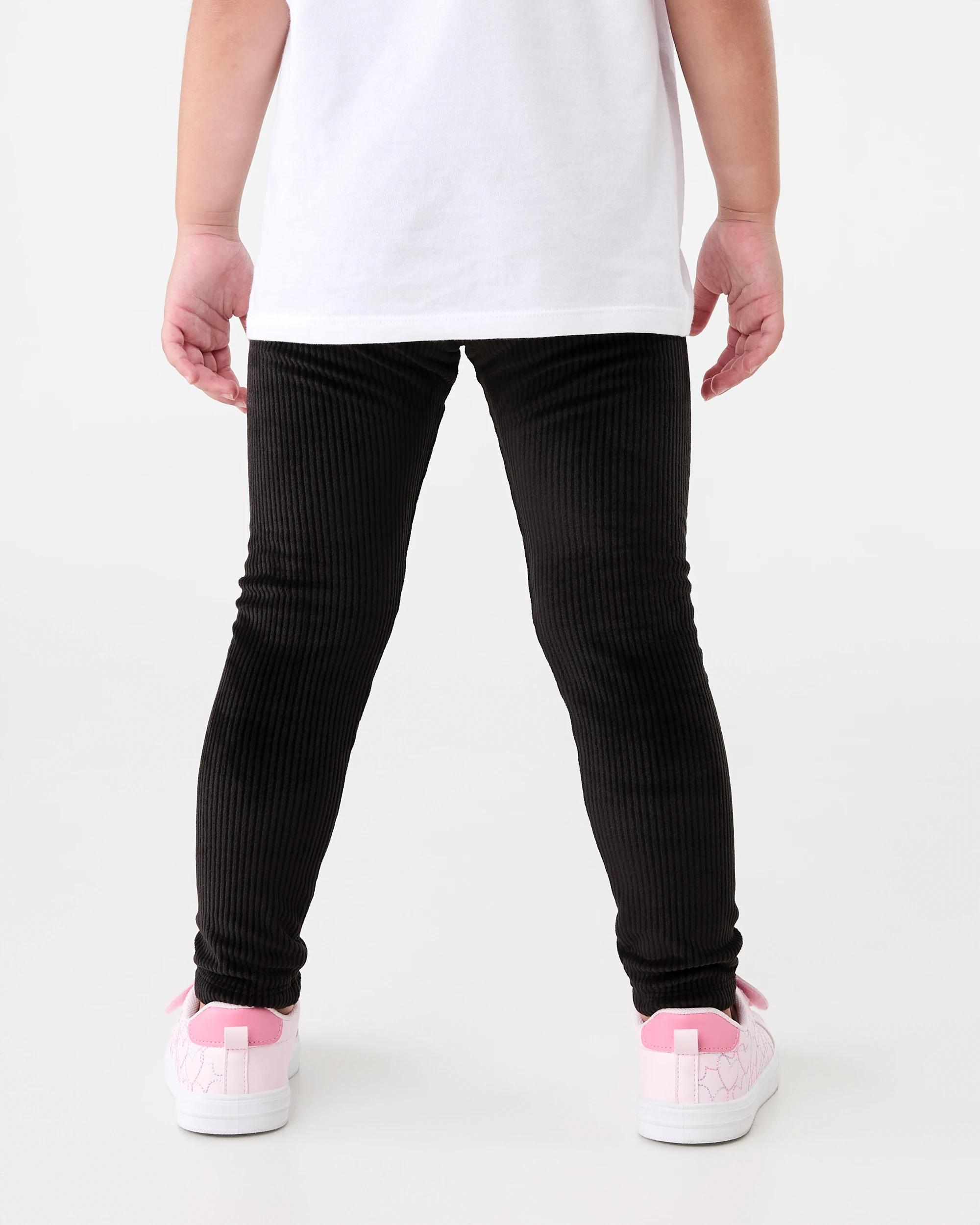 2 Ribbed Cord Legging Black, 2 of 6