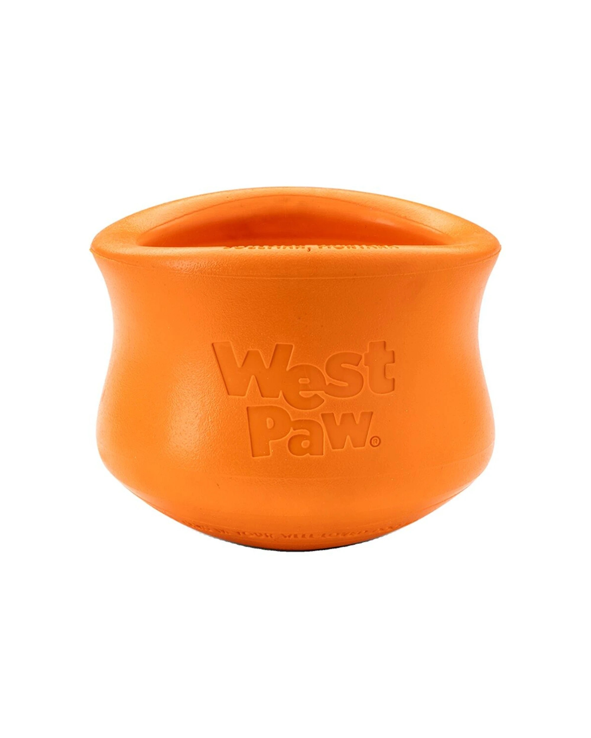 1 West Paw Toppl Stopper Dog Treat Dispenser Slow Feeder Large Non Toxic - Orange, 1 of 1