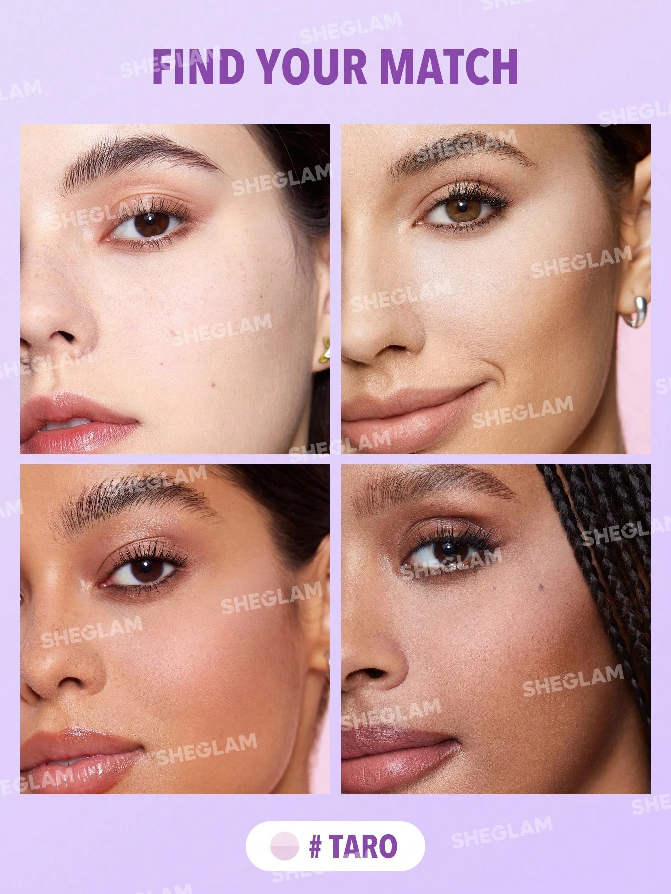 5 SHEGLAM Insta-Ready Face & Under Eye Setting Powder Duo - Taro, 5 of 7