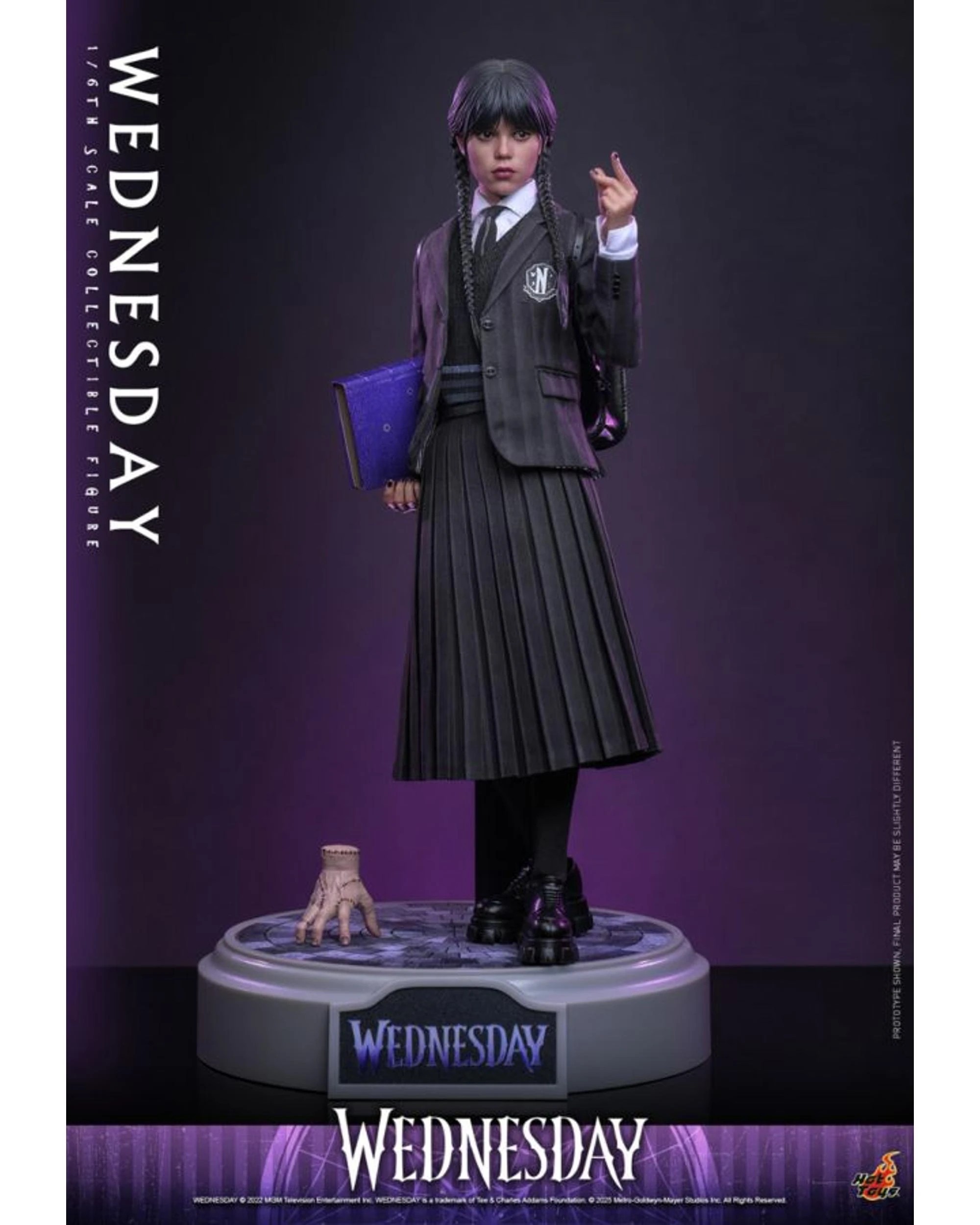 6 Hot Toys Wednesday Wednesday Addams 1:6 Scale 10 inch Action Figure, 6 of 9