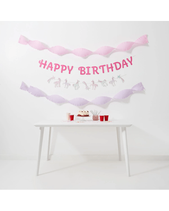 4 Piece Unicorn Decoration Pack