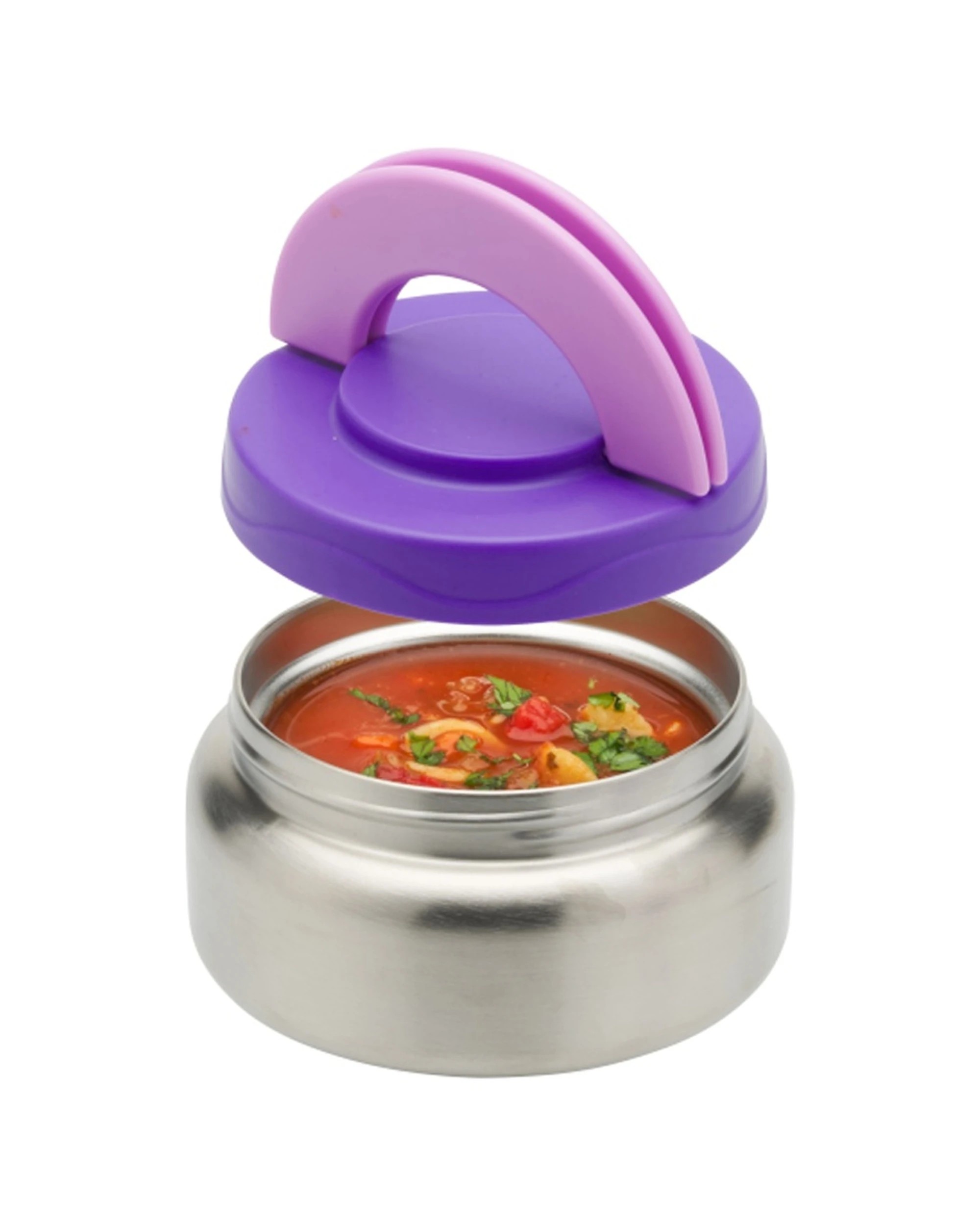 5 Avanti YumYum Bento Lunch Box Insulated Food Jar 3 Compartments Stainless Violet - Purple, 5 of 5