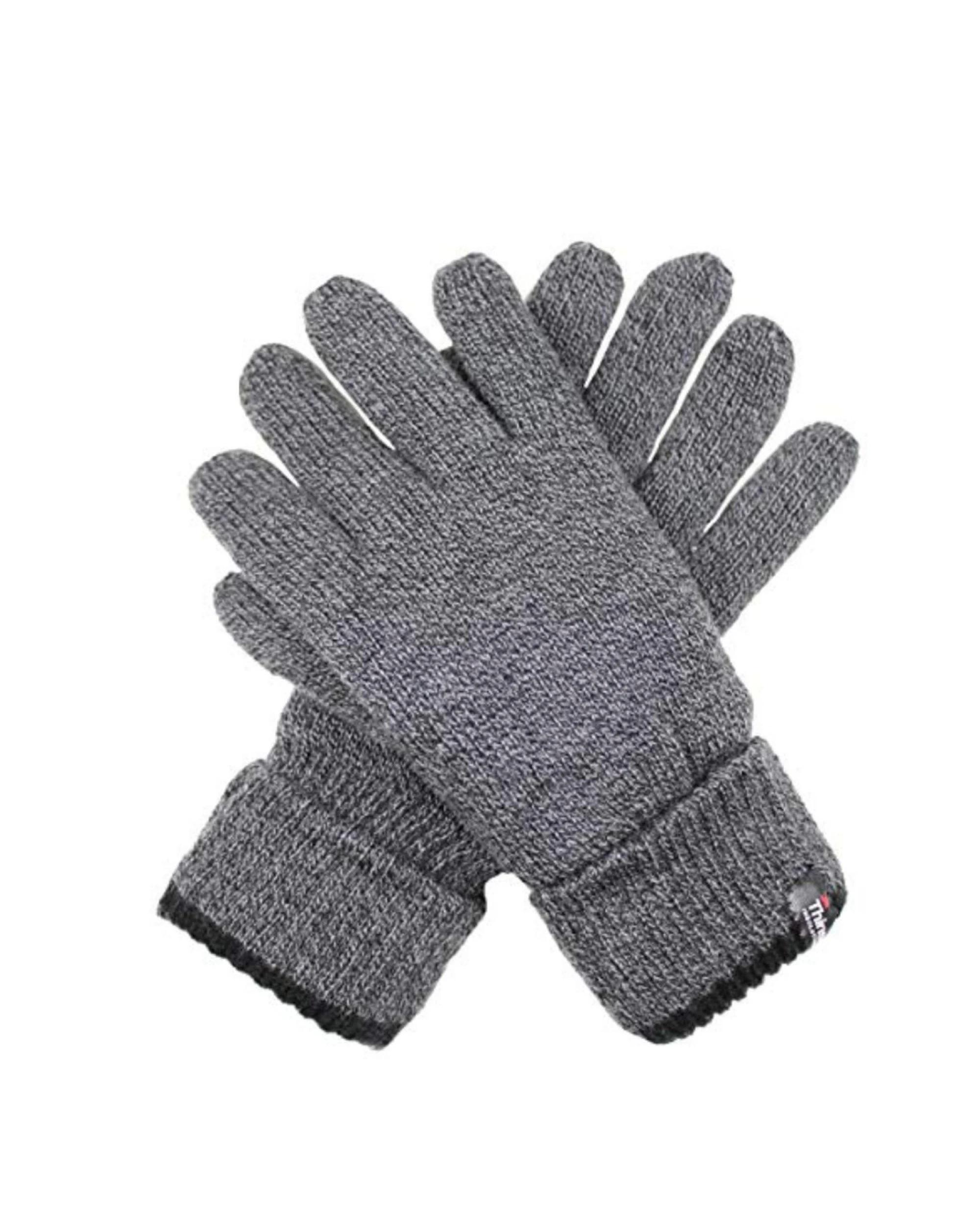 1 Dents 3M Thinsulate 3M Mens Full Finger Knit Gloves in Charcoal Medium CHARCOAL, 1 of 4