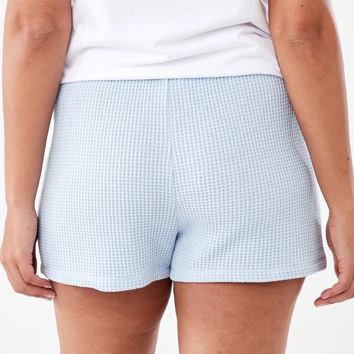 3 Waffle Leisure Shorts Blu Skyway, 3 of 6