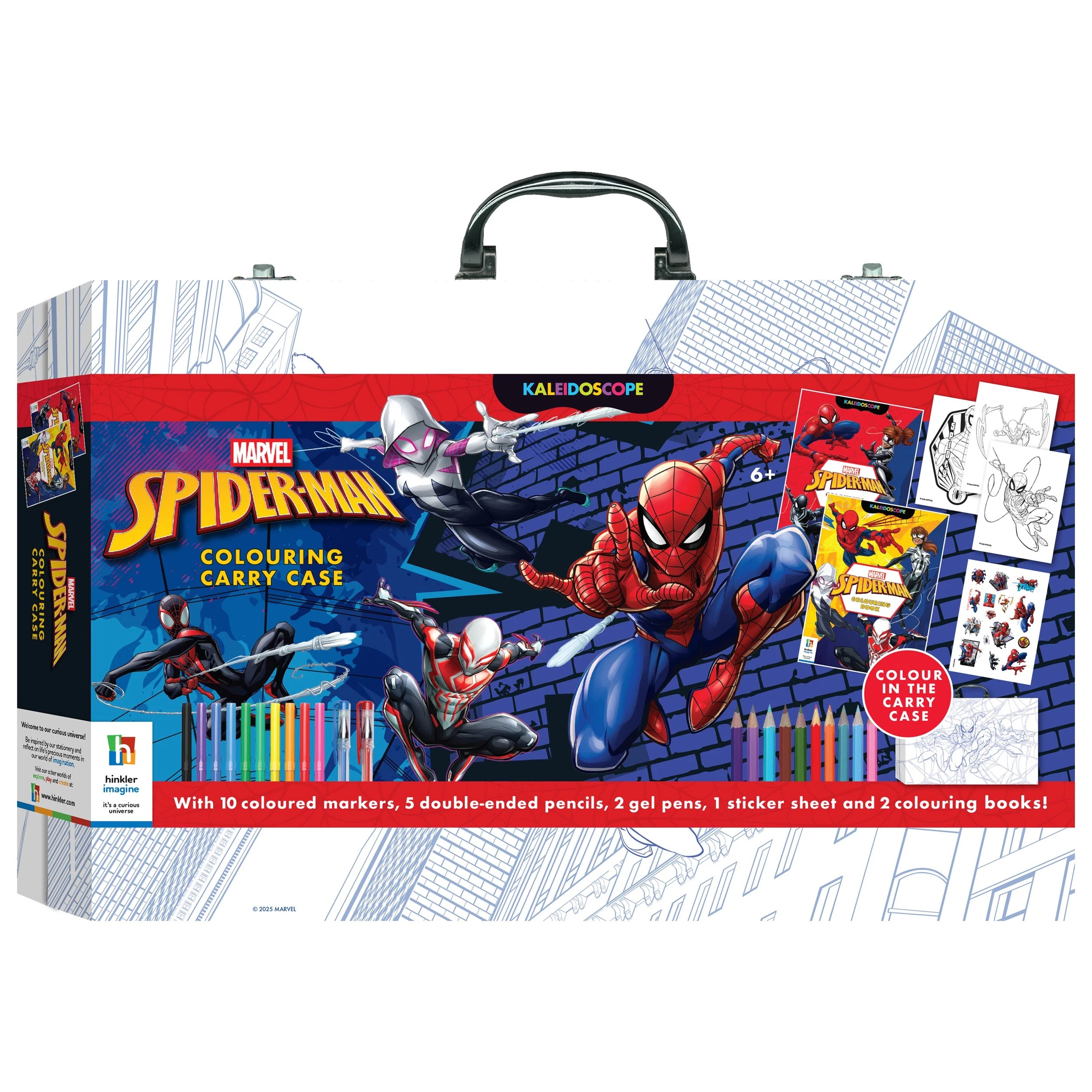 1 Kaleidoscope Marvel Spider-Man Colouring Carry Case - Book, 1 of 7