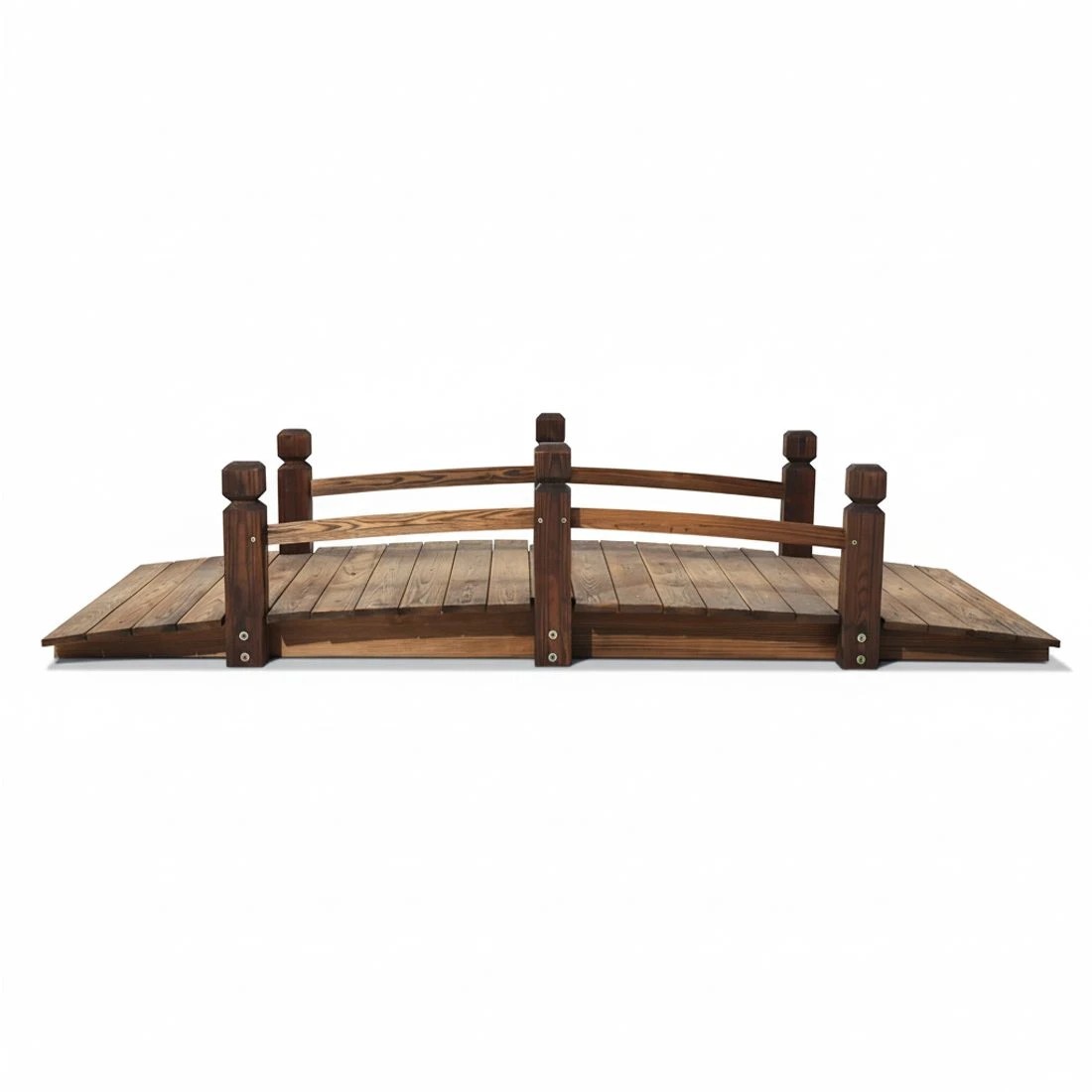 5 Gardeon Garden Decor Outdoor Ornament Wooden Bridge - Brown, 5 of 9