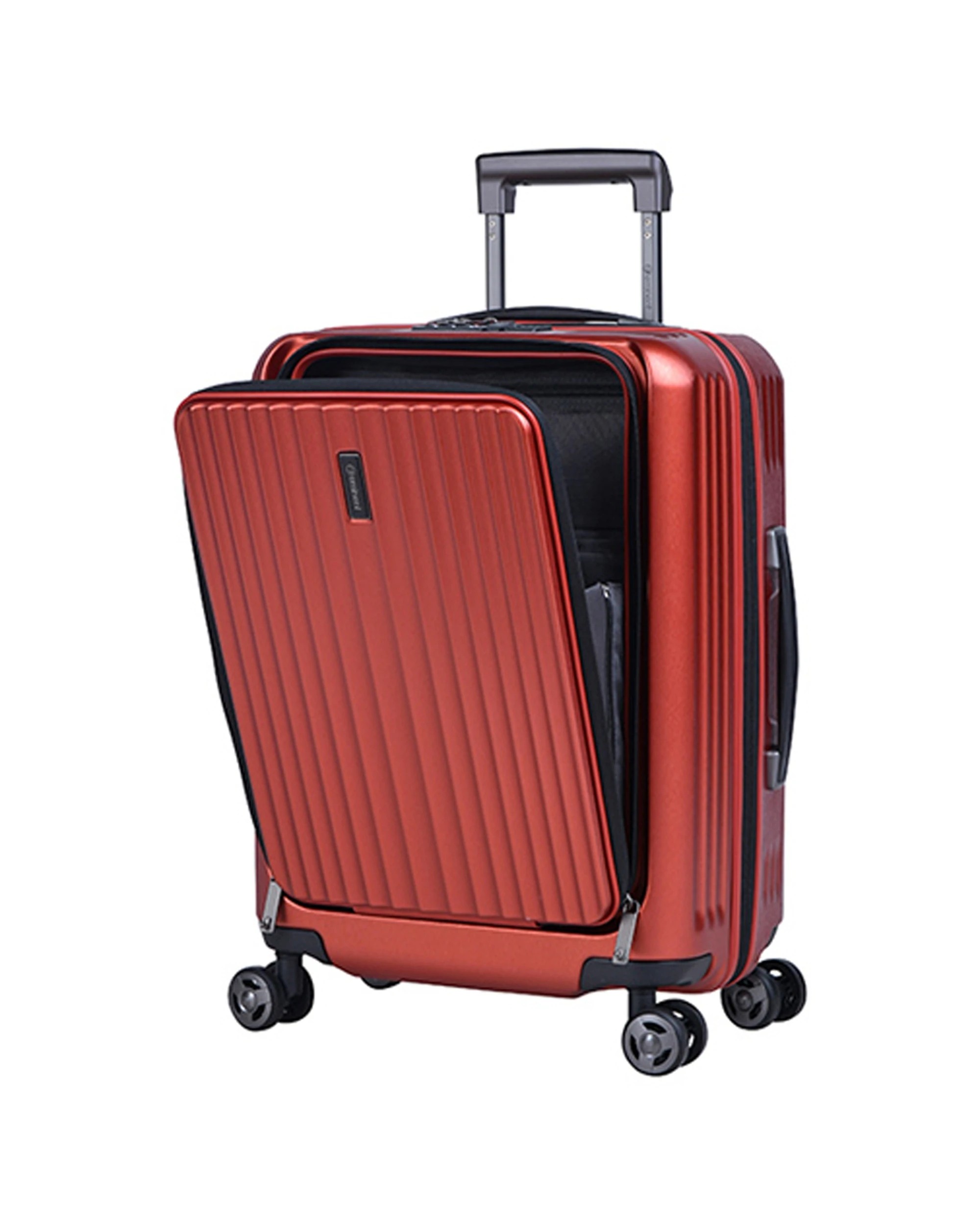 2 Eminent 20 Trolley Case Wheeled Suitcase - 55cm Polycarbonate Organiser TSA Lock
 - burgundy, 2 of 3