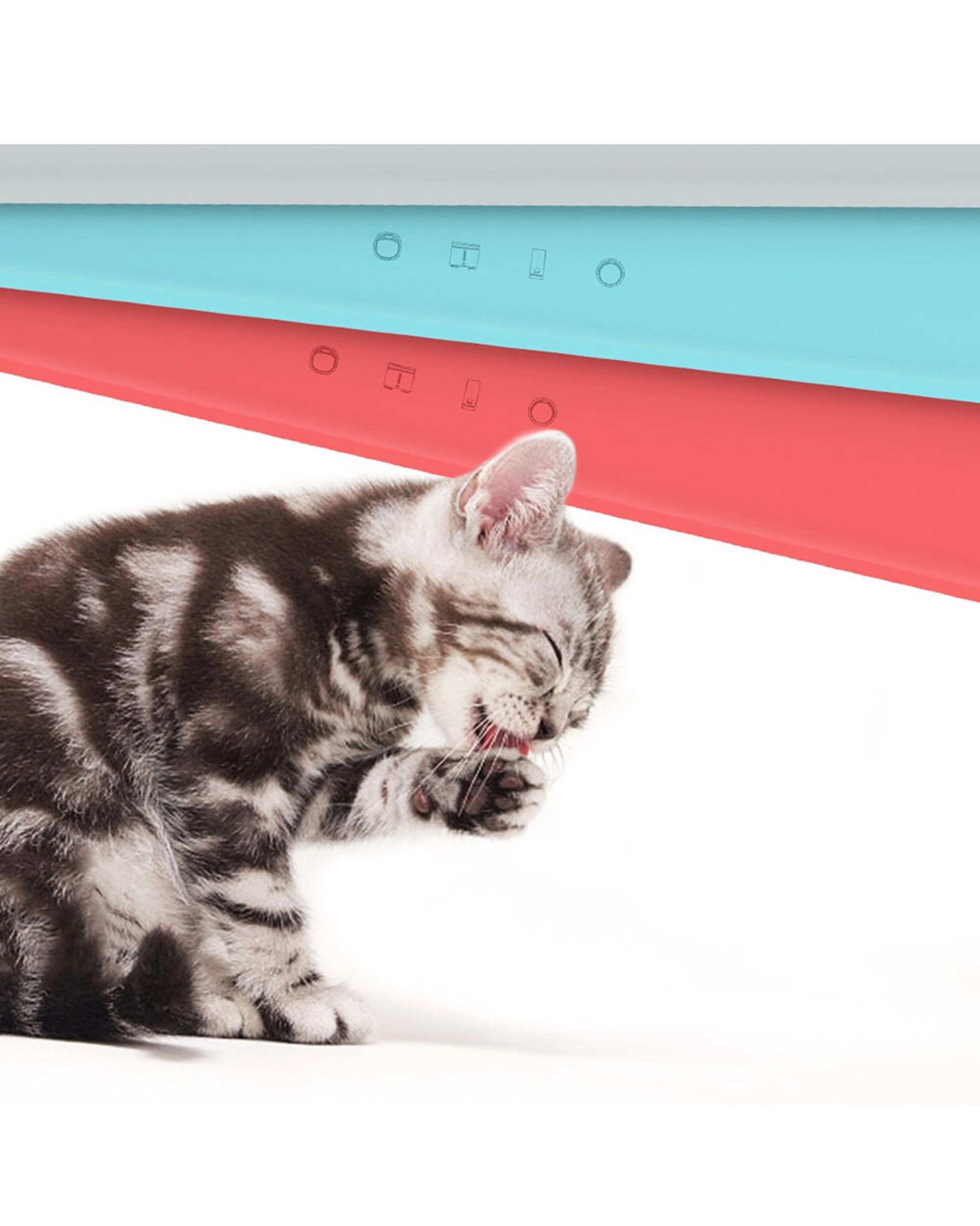 3 Petkit Waterproof Anti-Slip Mat Silicone Pet Bowl Non-Toxic Dishwasher Safe - Grey, 3 of 3