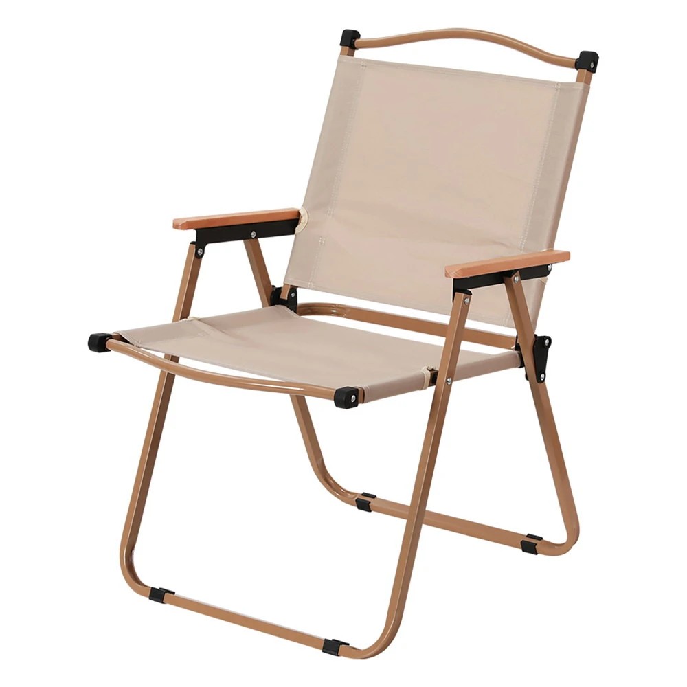 1 Weisshorn Outdoor Camping Chairs Portable Folding Beach Chair Patio Furniture - Beige, 1 of 6