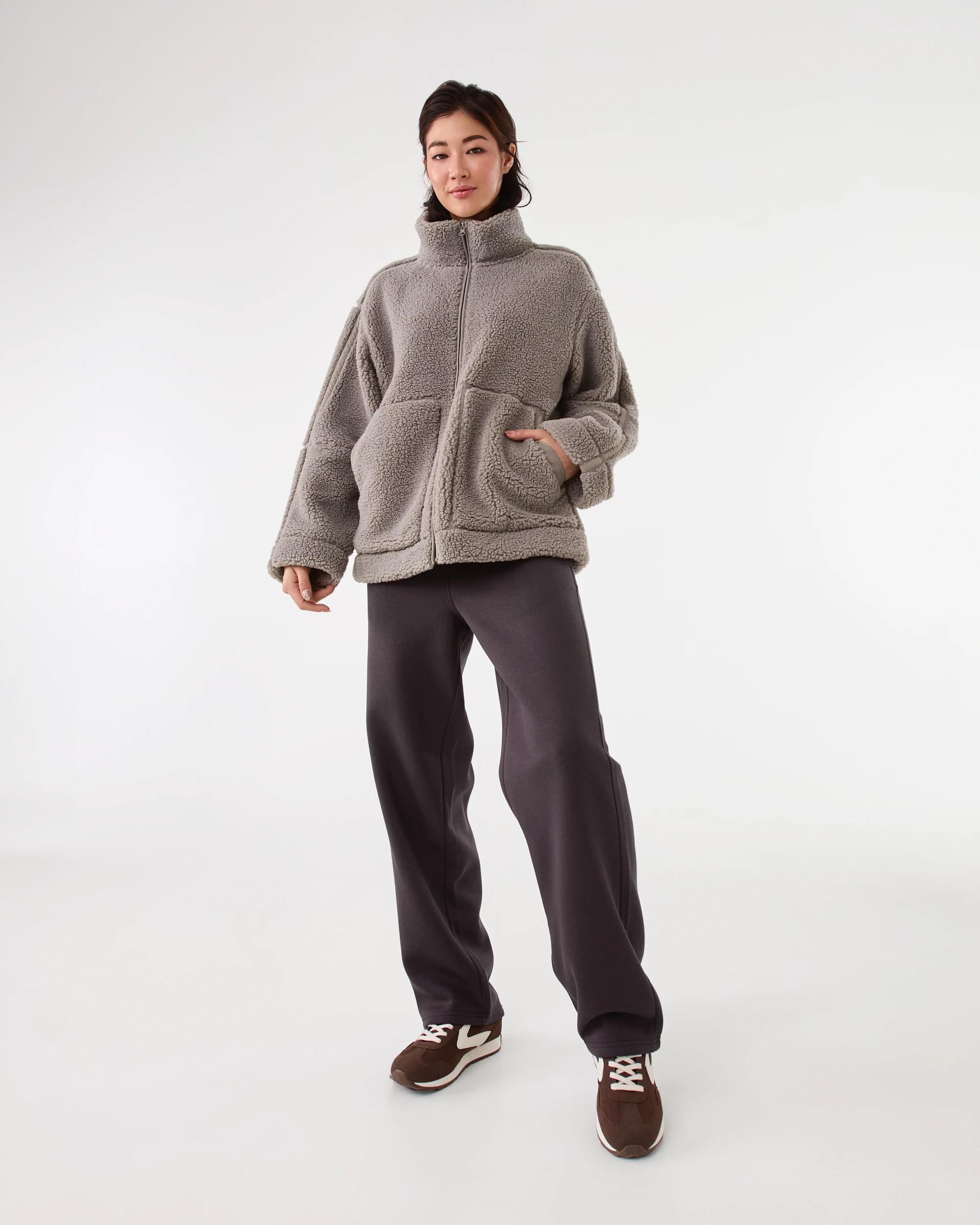2 Active Womens Essential Straight Leg Trackpants Espresso, 2 of 6
