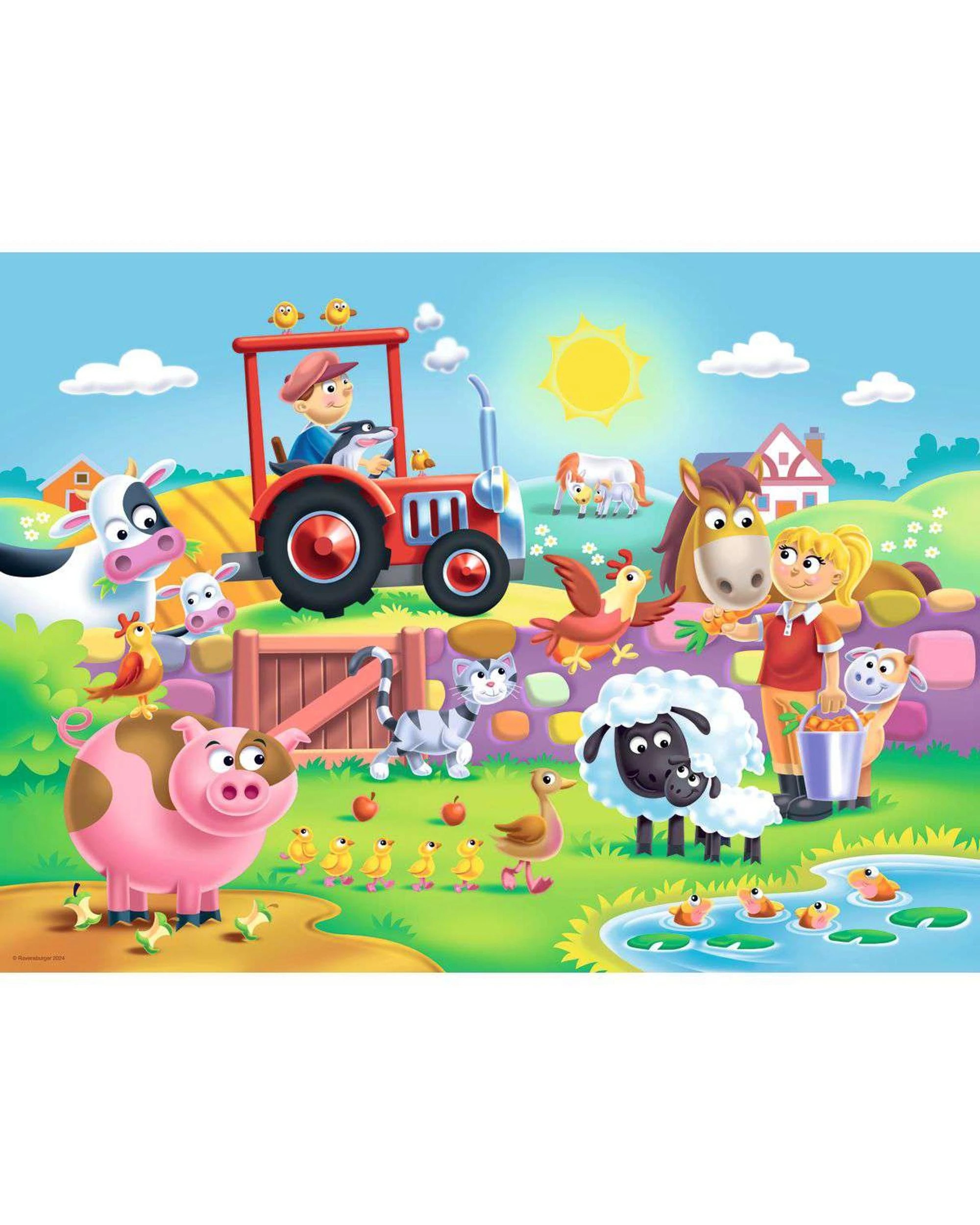 2 Ravensburger My First Floor Puzzle Fun on the Farm 16 Piece Jigsaw Puzzle, 2 of 2