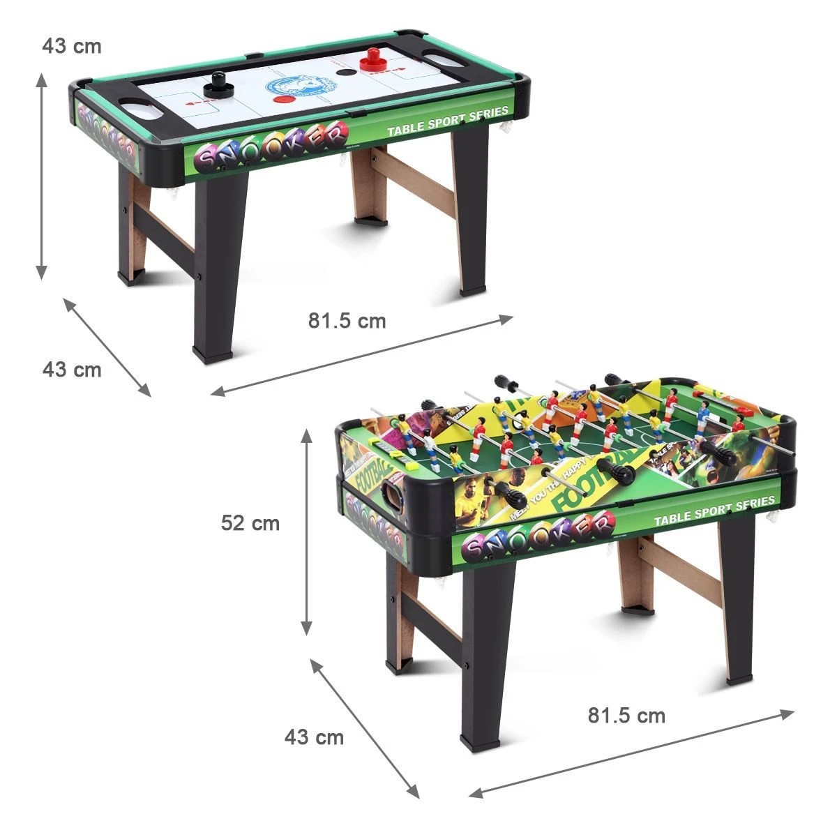 2 AUSWAY Air Hockey Pool Snooker Table4 in 1, 2 of 5