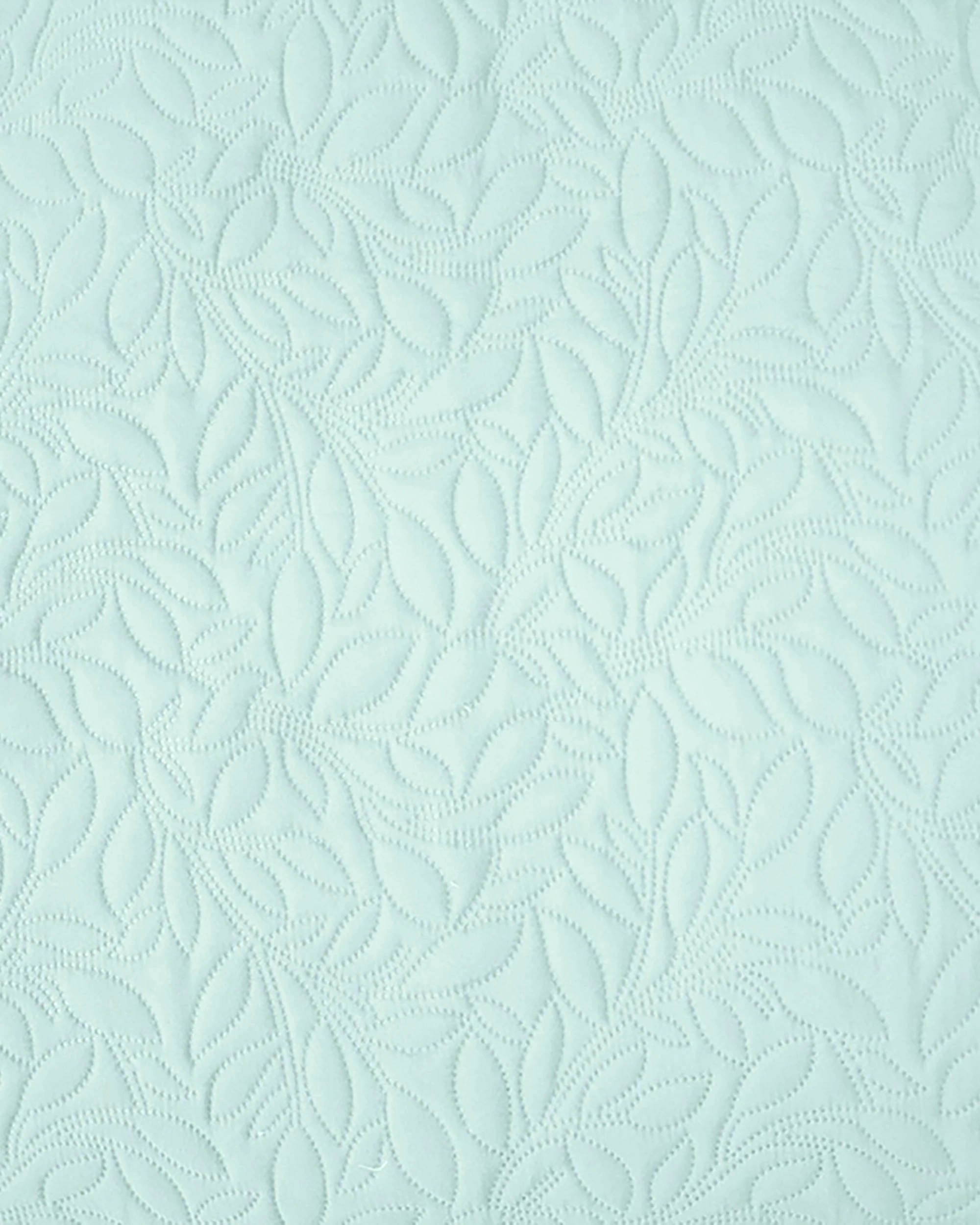 4 Bambury Botanica Embossed Microfibre Lightweight  Coverlet Set Glacier- Single/Double - Green, 4 of 4